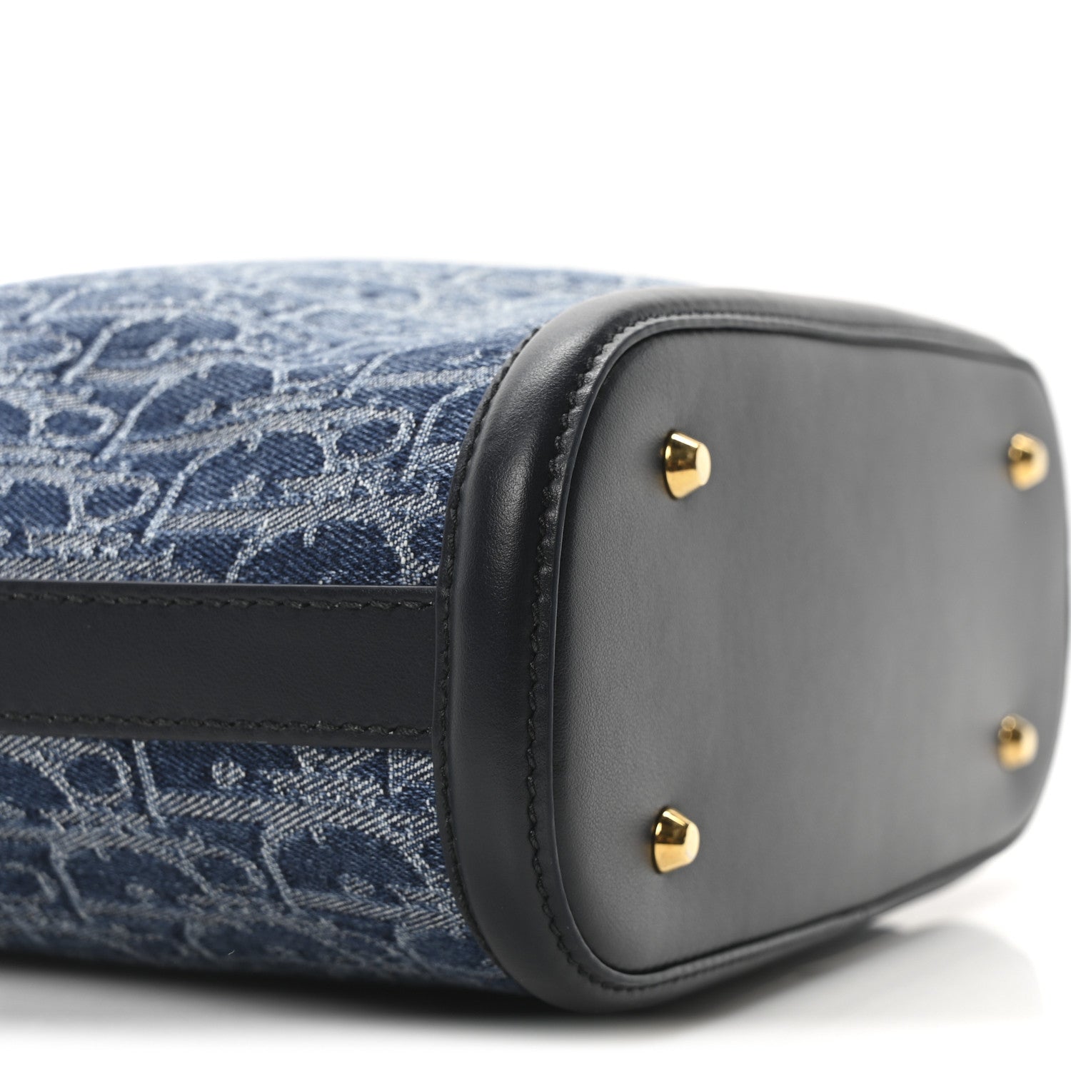 Christian Dior Denim Jacquard Oblique C'est Dior Bucket Bag Blue 14 of 17