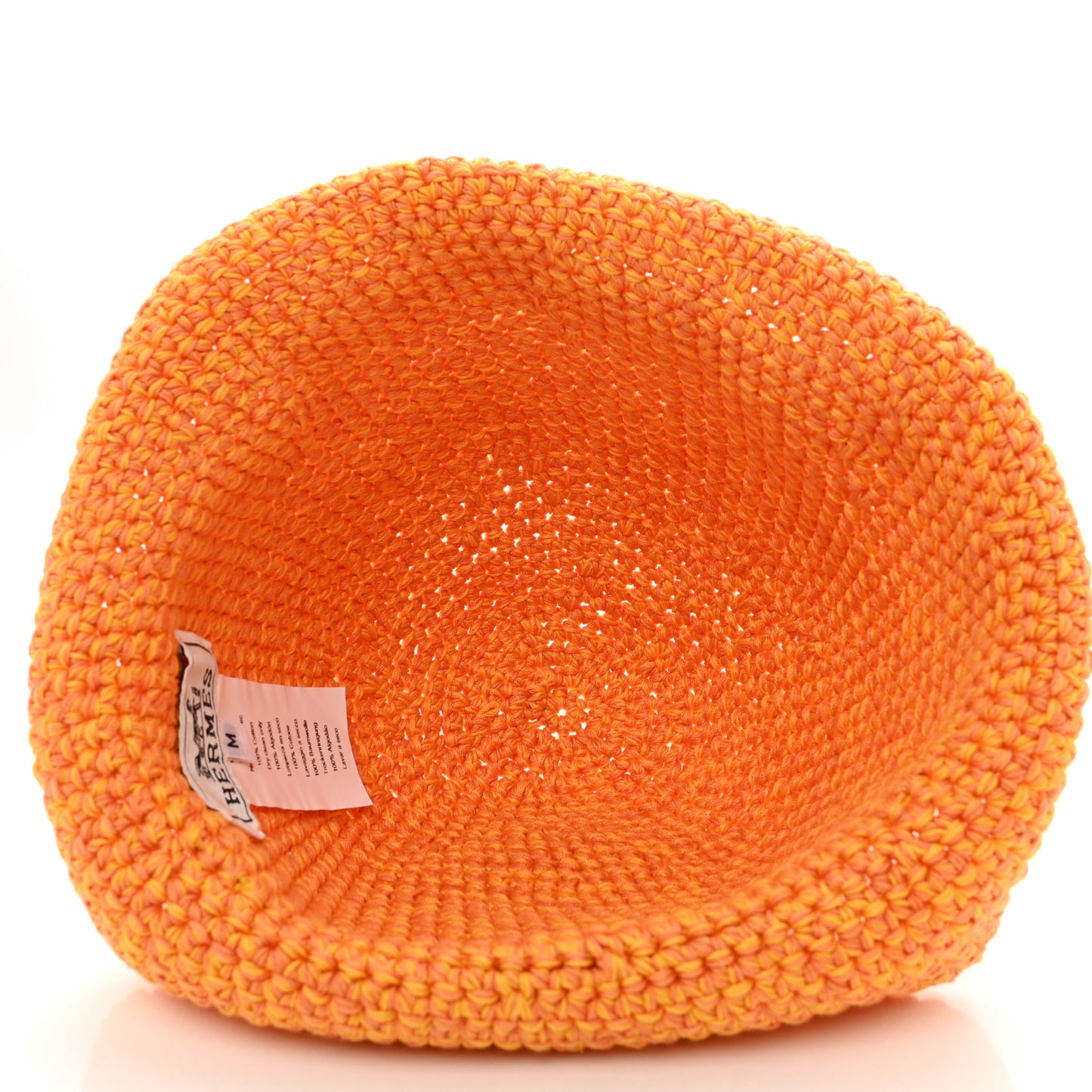 Cotton Crochet Gigi Bucket Hat M Orange
