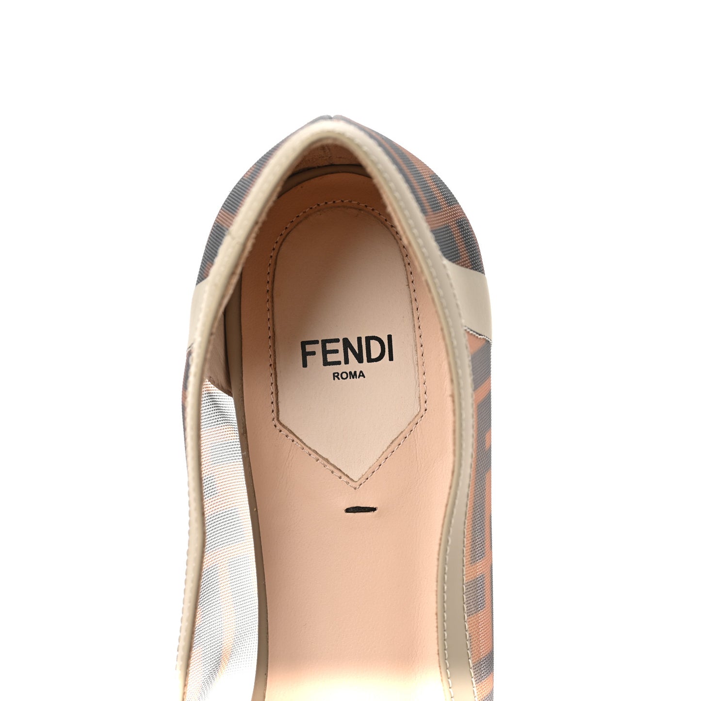 Mesh FF Skimmer Ballerina Flats 40 Tobacco Moro Black