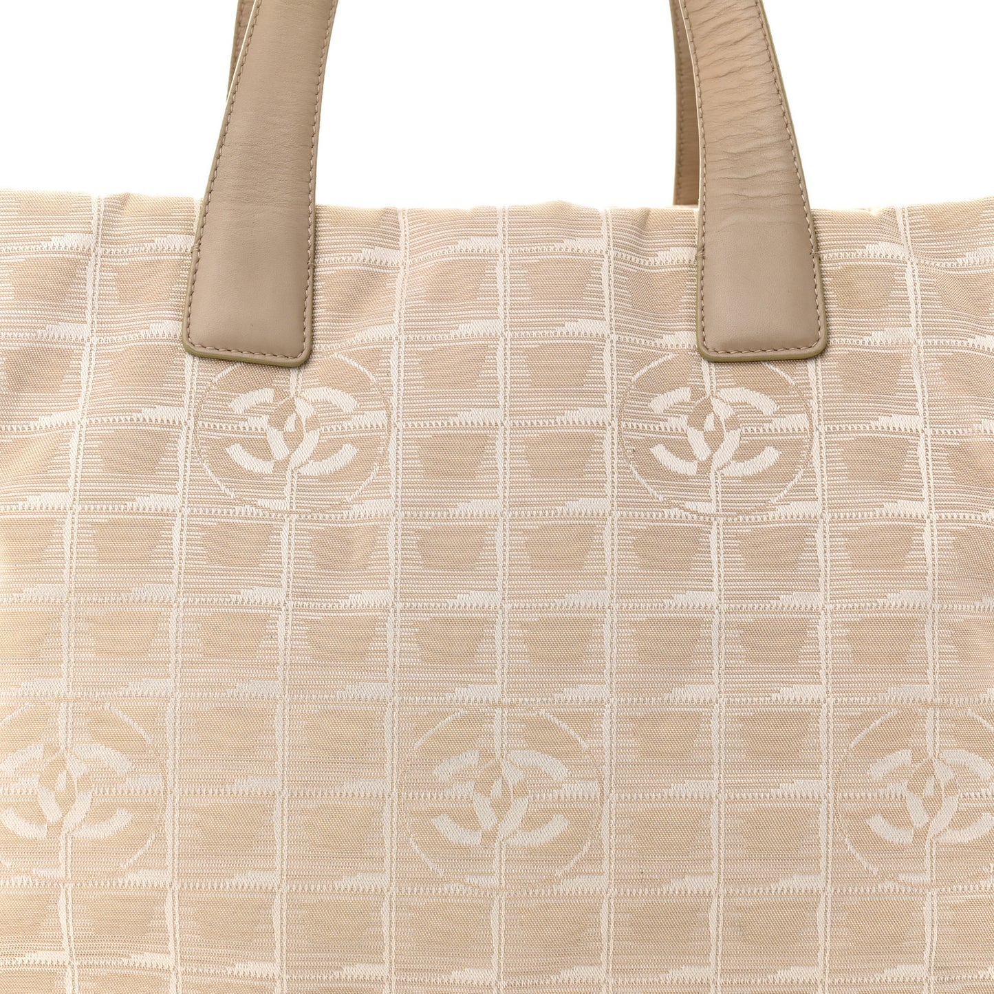 Nylon Medium Travel Tote Beige