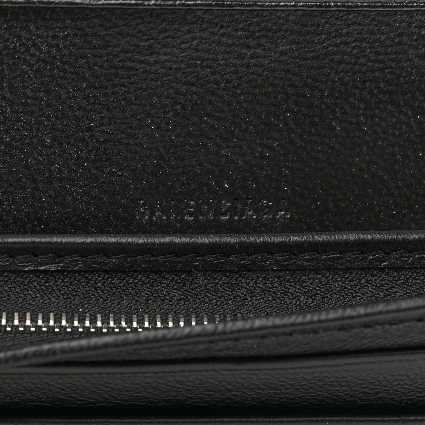 Calfskin Logo Wallet Black