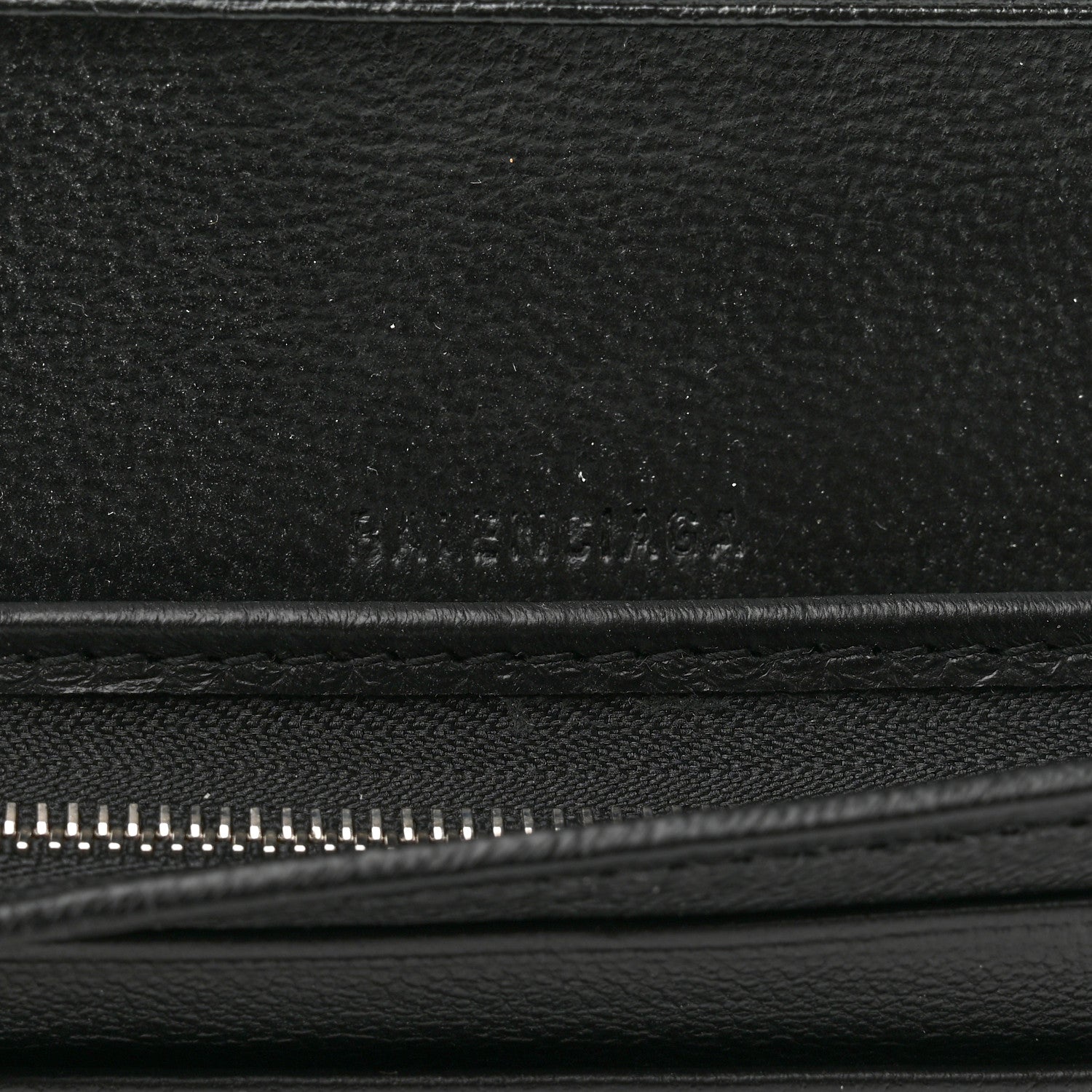 Balenciaga Calfskin Logo Wallet Black 6 of 8