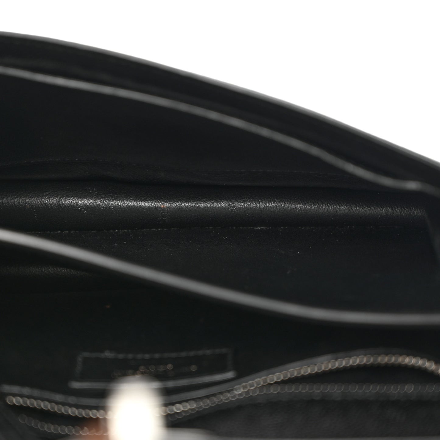 Grain De Poudre Monogram Cassandra Clasp Bag Black