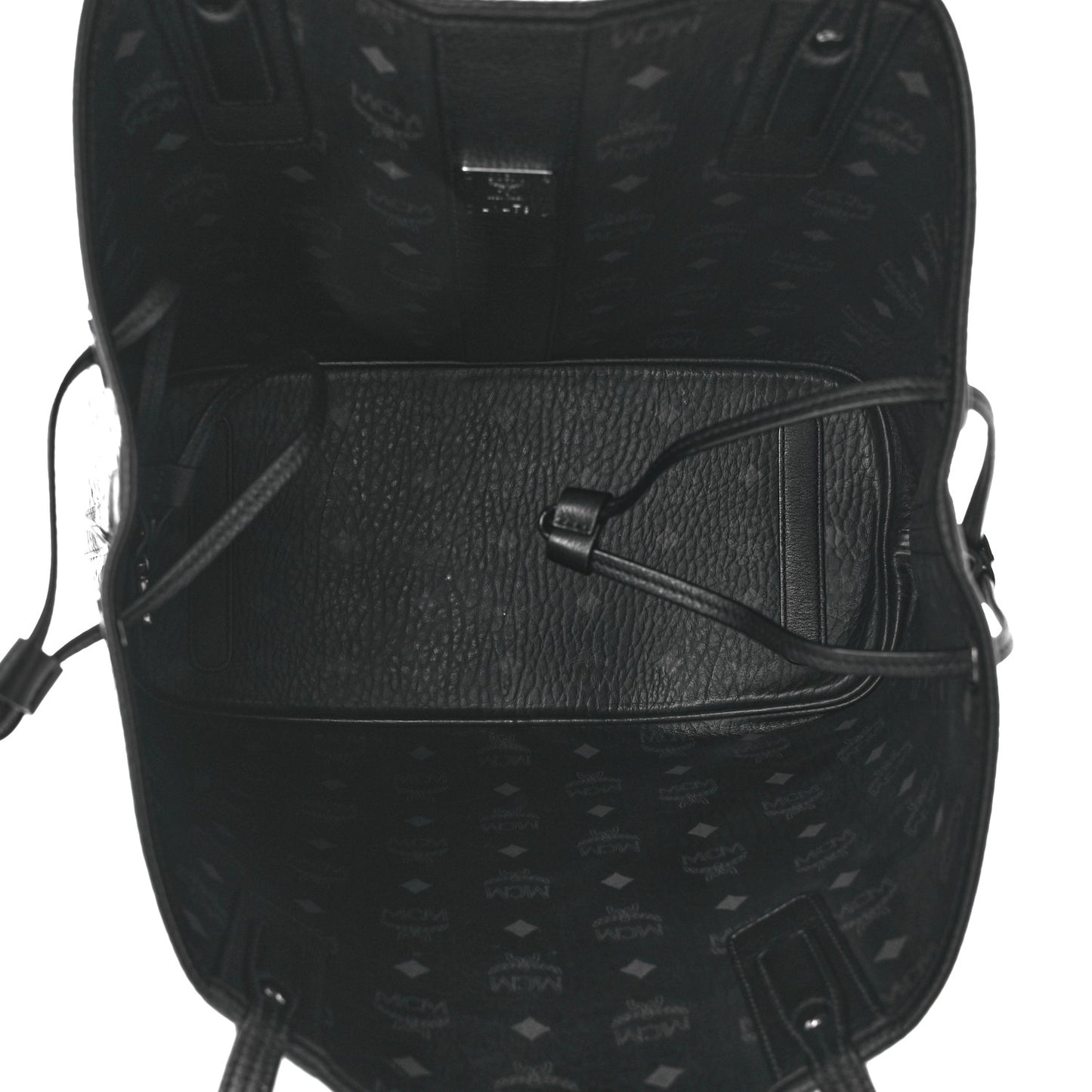 Visetos Medium Liz Reversible Shopper Tote Black