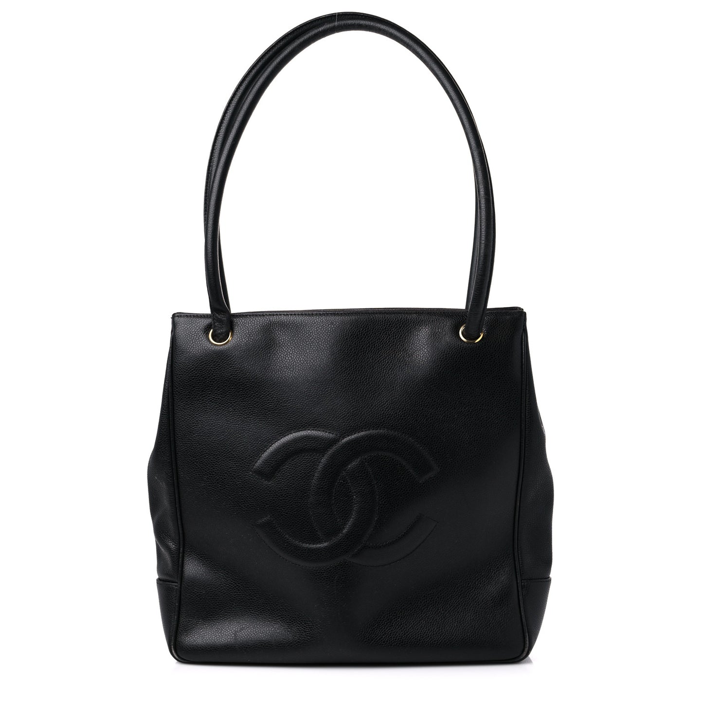 Caviar CC Shoulder Bag Black