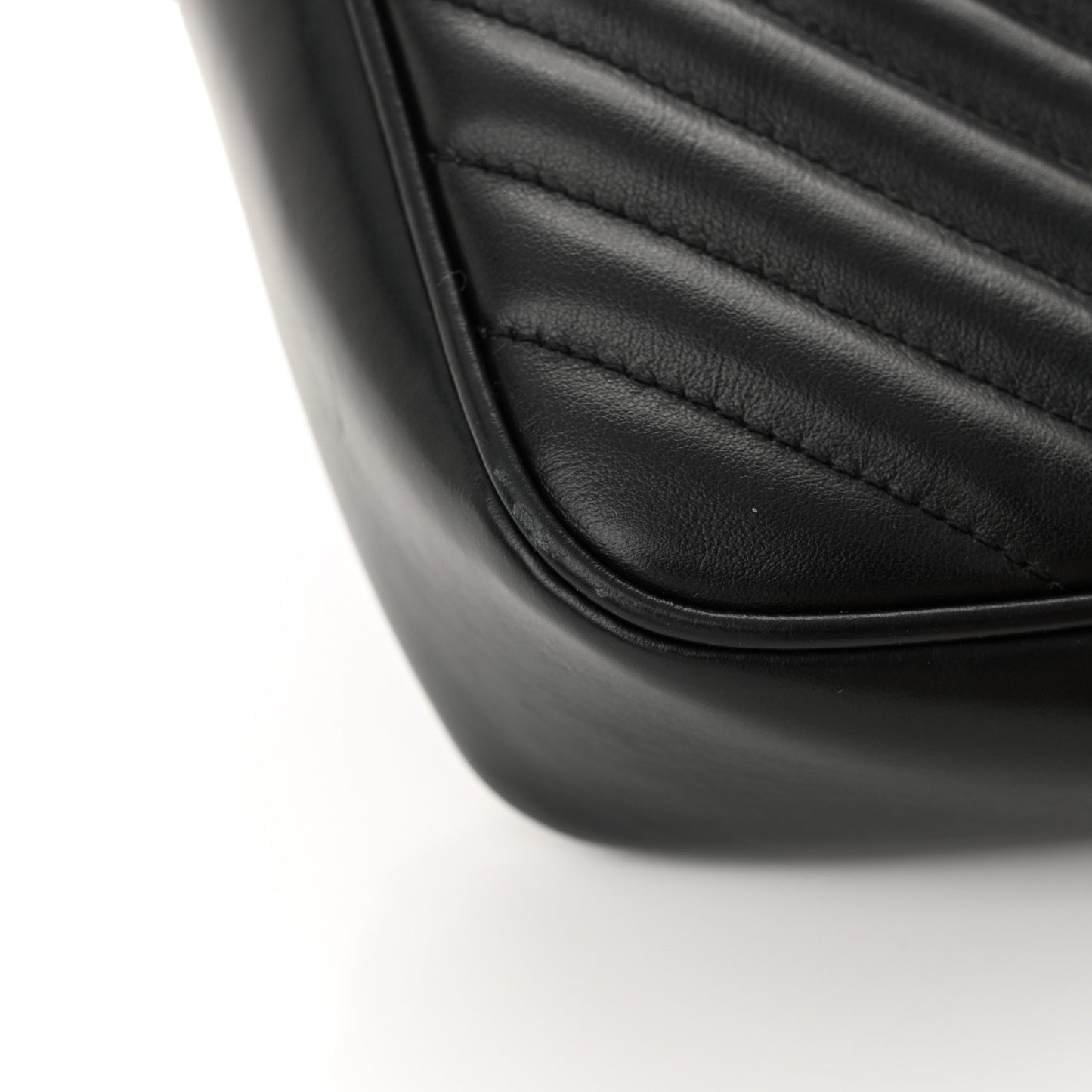 Calfskin Matelasse Monogram Lou Camera Bag Black