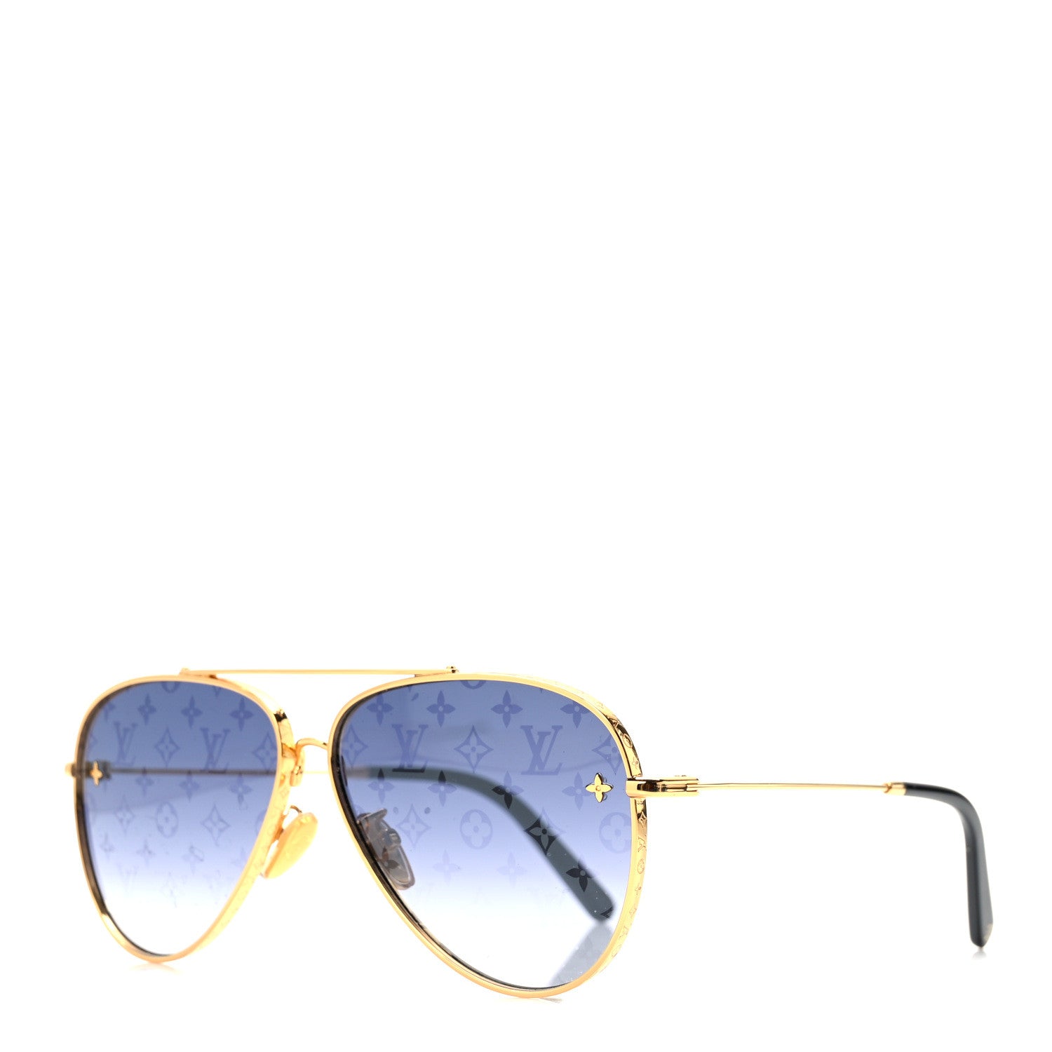 Louis Vuitton Metal Monogram The LV Pilot Sunglasses Z1782U