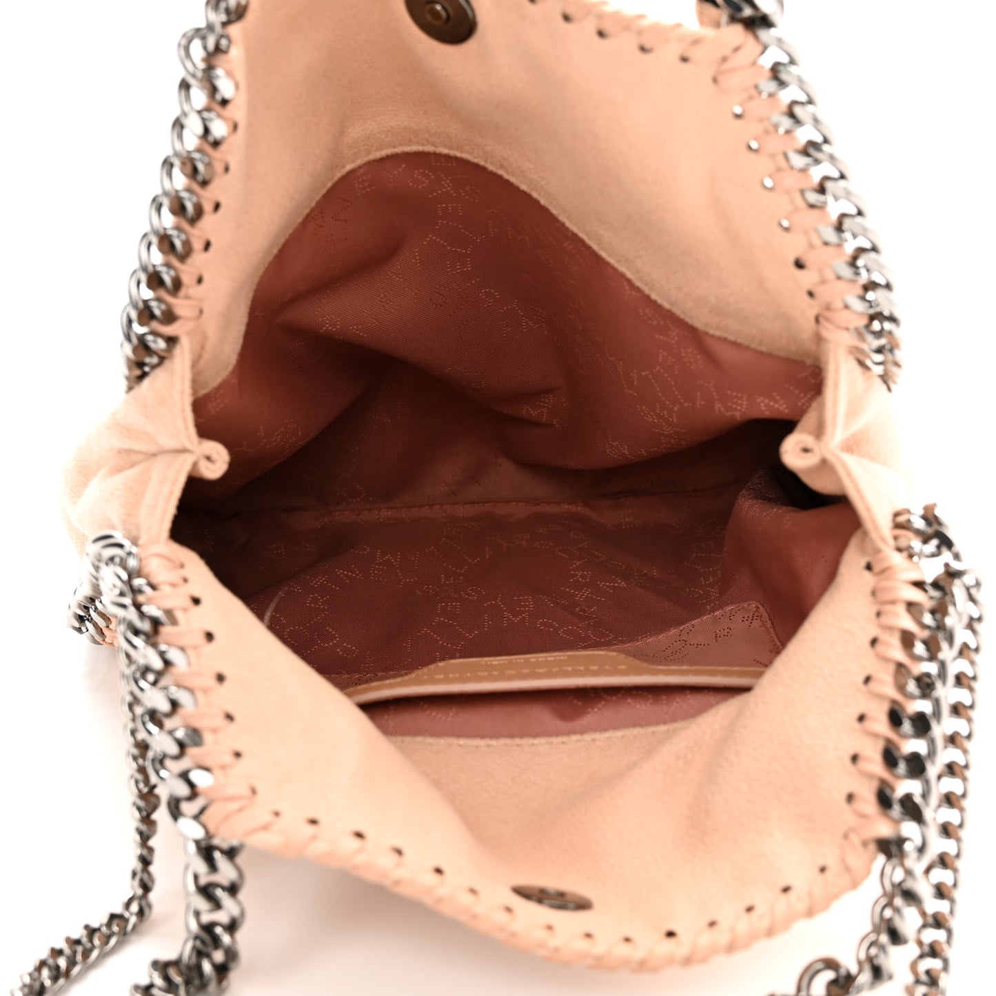 Shaggy Deer Mini Falabella Fold Over Tote Beige