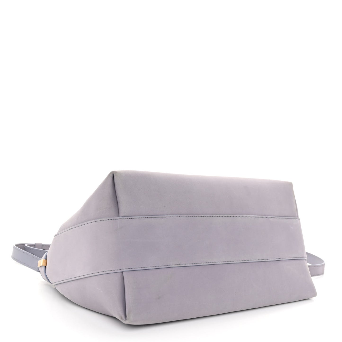Calfskin Large Hug Pouch Fog Gray