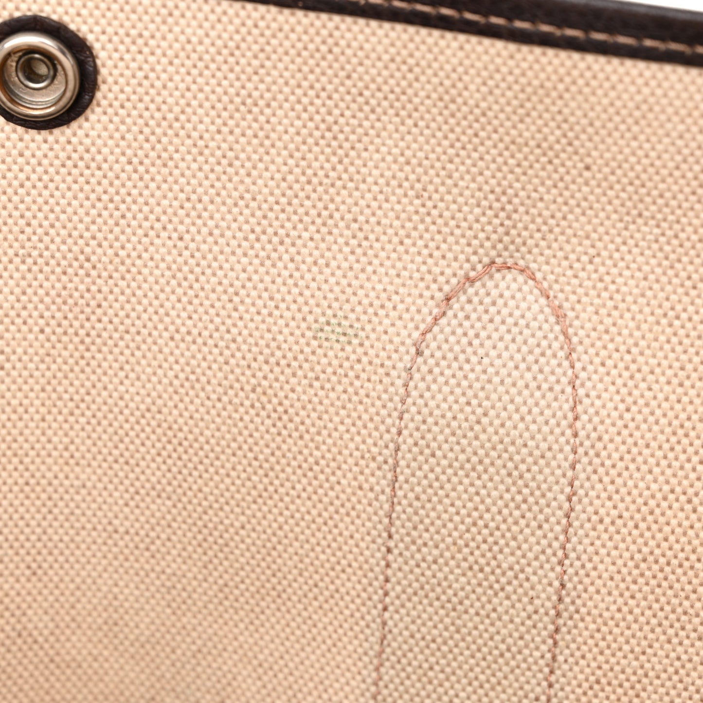 Toile Buffle Gala Garden Party Tote 36 MM Marron Fonce