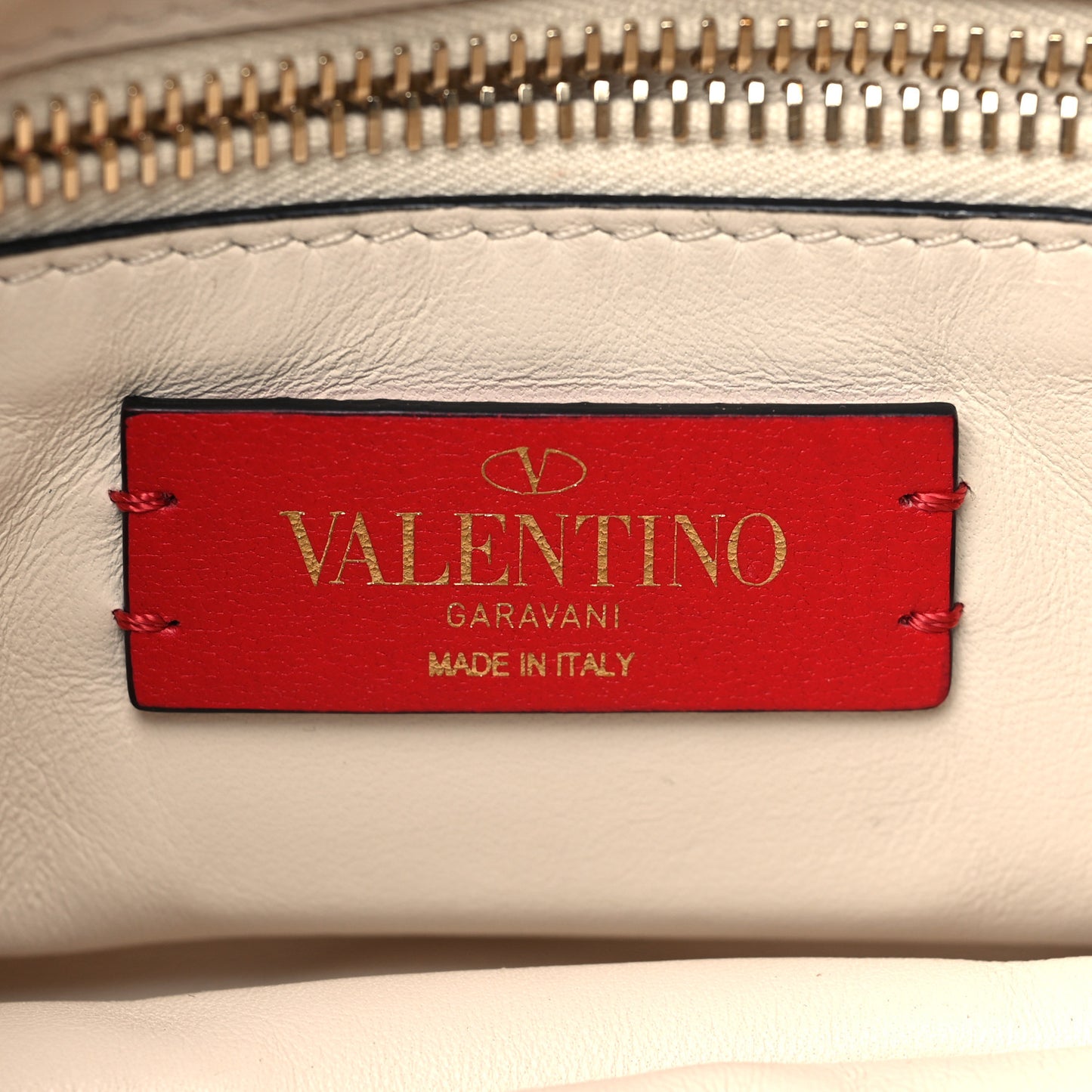 Nappa Spikeme Clutch Ivory