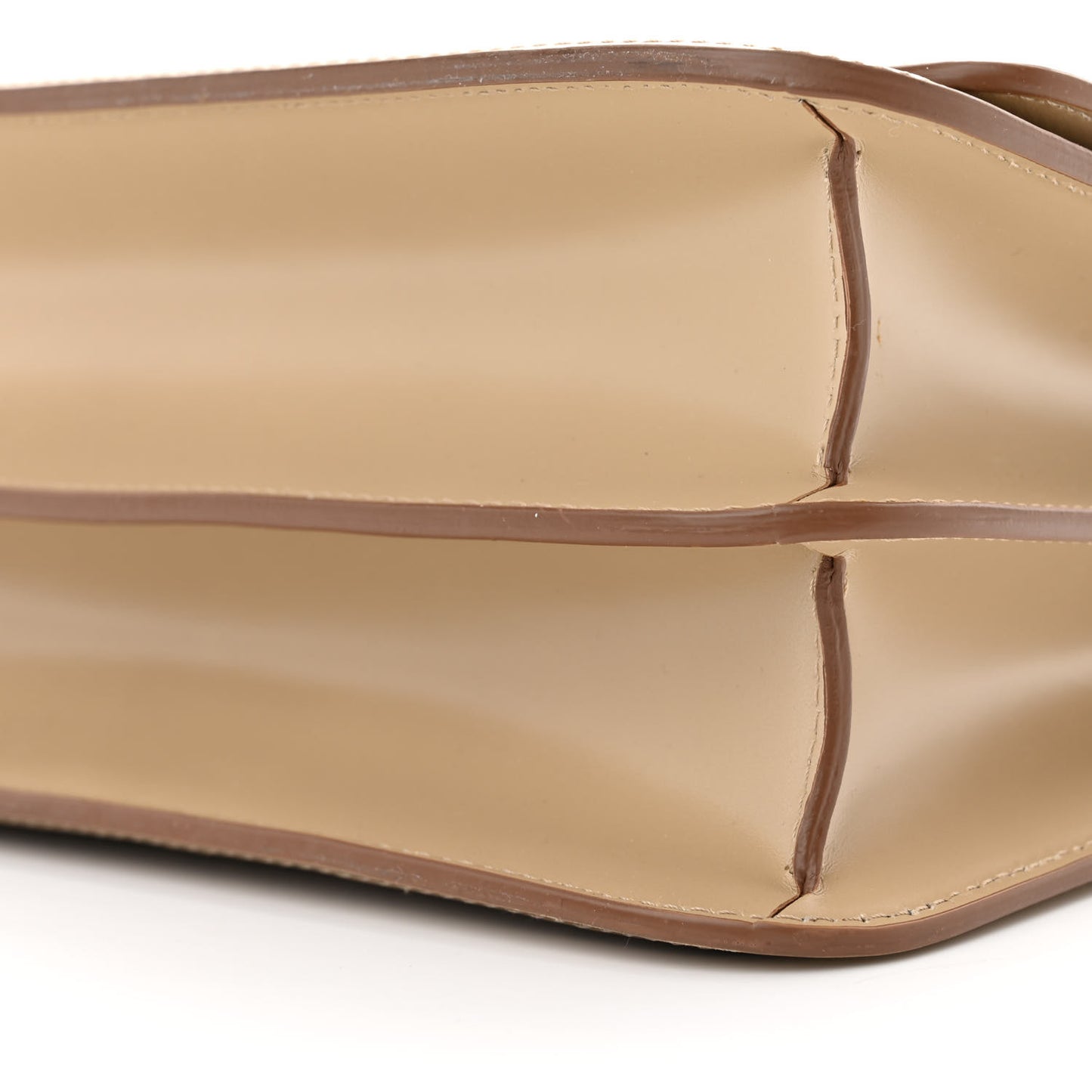 Calfskin Monogram Embossed Medium TB Chain Bag Honey