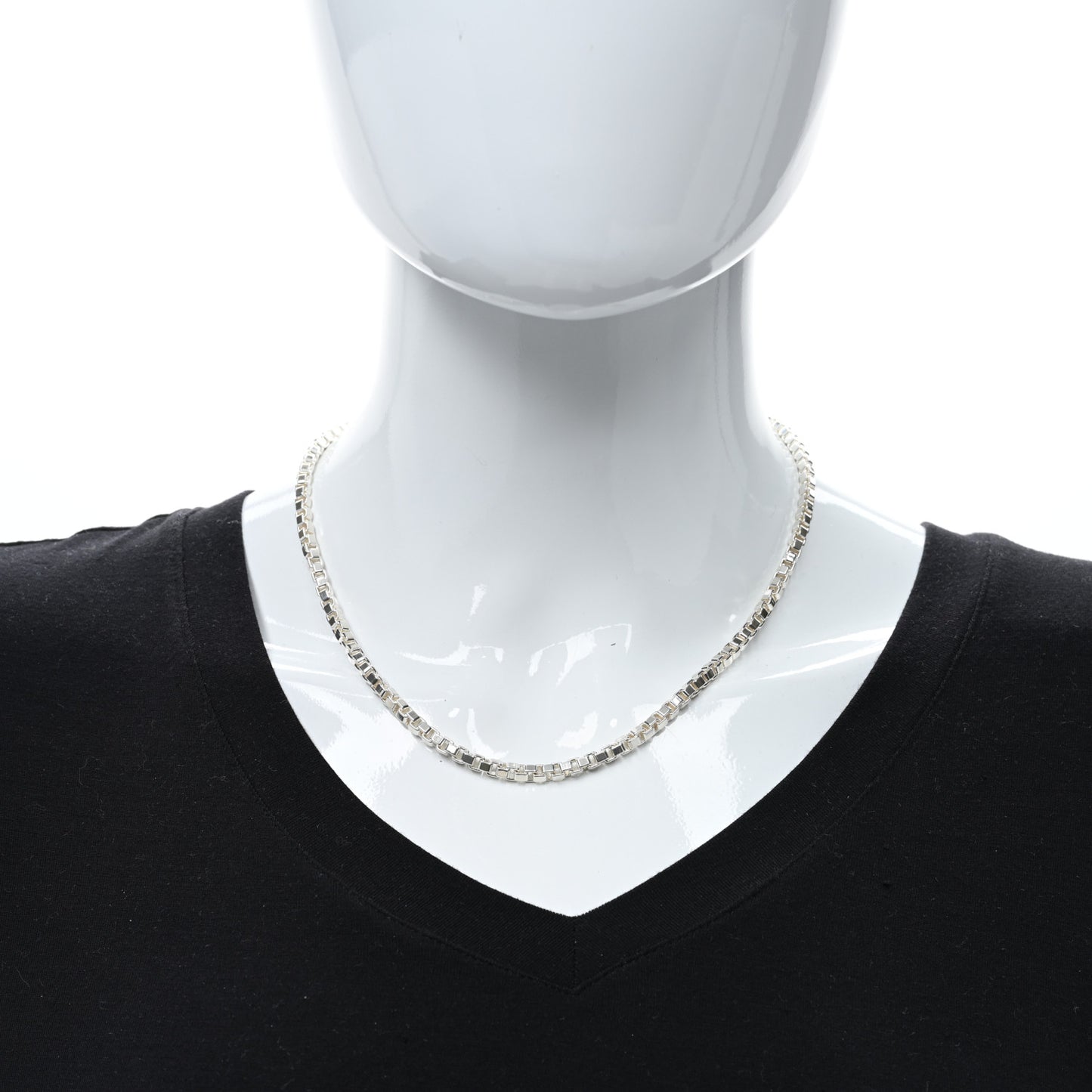 Sterling Silver 4mm Venetian Link Necklace
