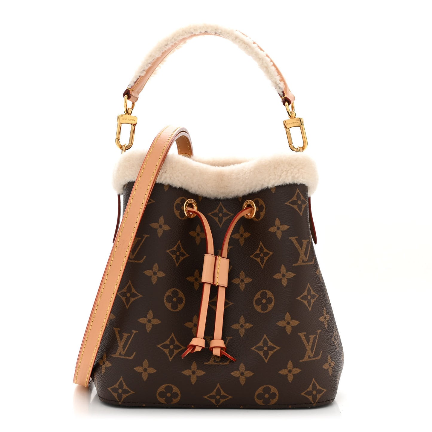 Monogram Shearling Cozygram Neonoe BB