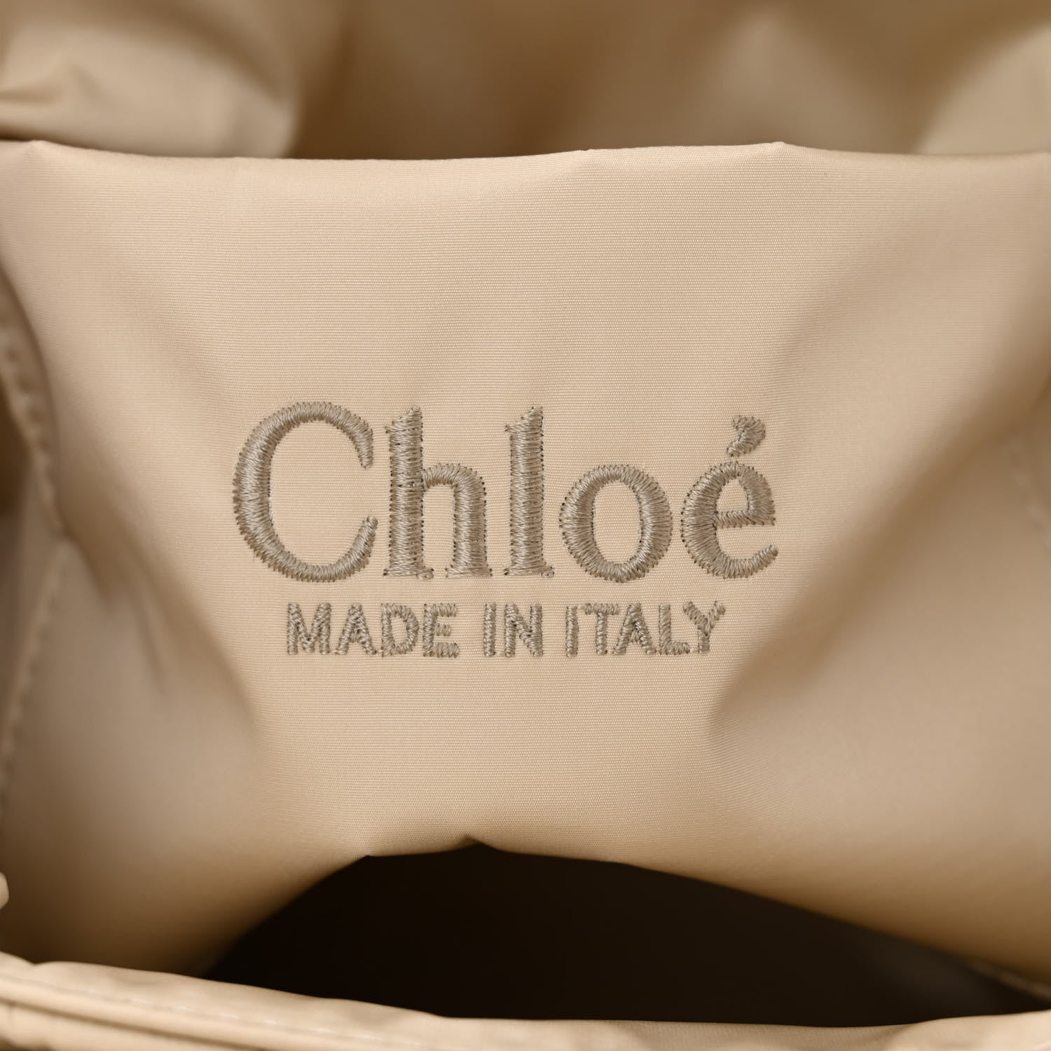 Chloe Nylon Small Woody Tote Taupe 6 of 9