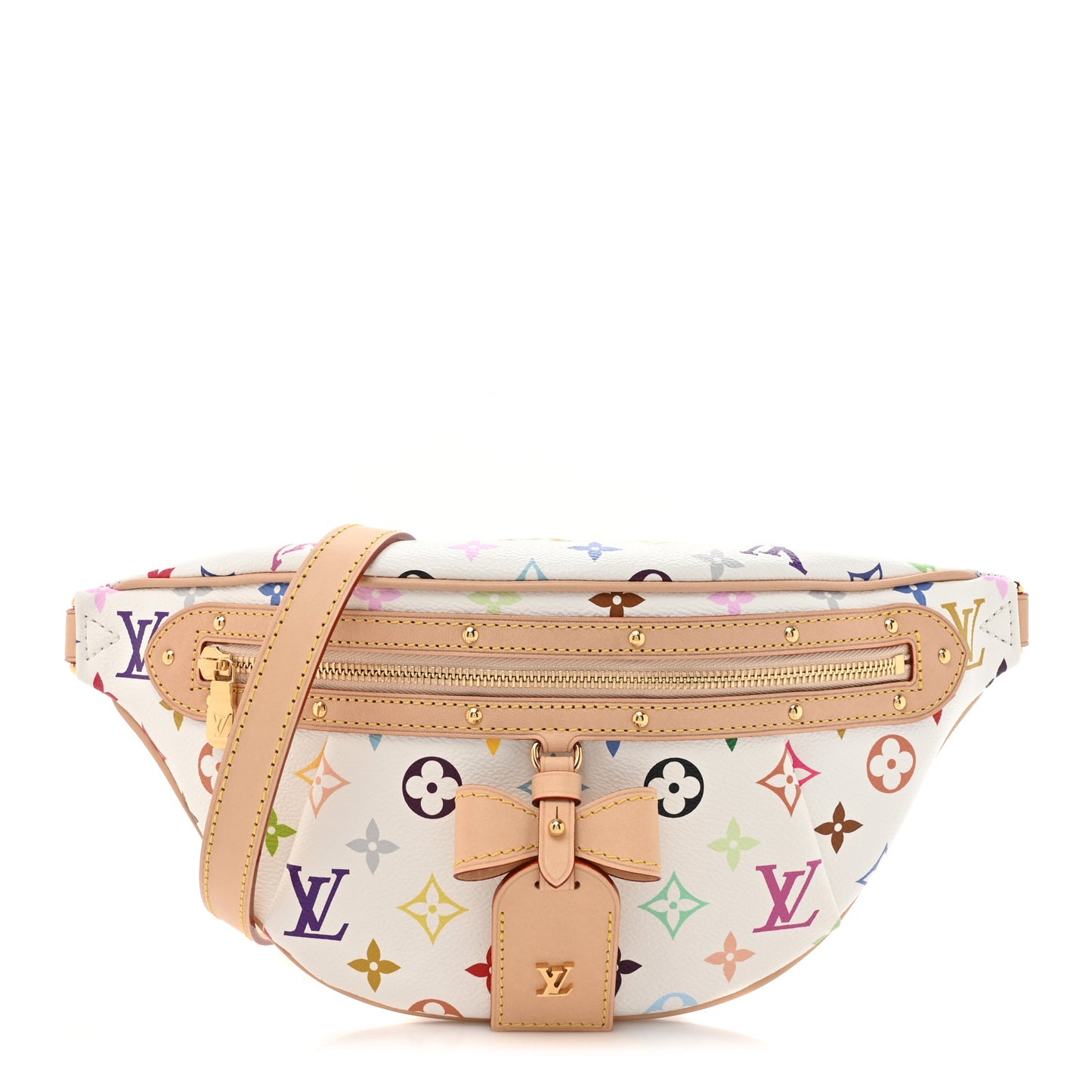 LV X TM Monogram Multicolor High Rise Bumbag White