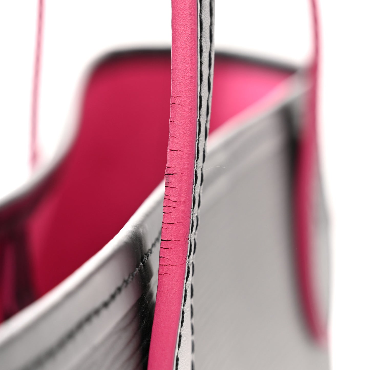 Epi Neverfull MM Black Hot Pink