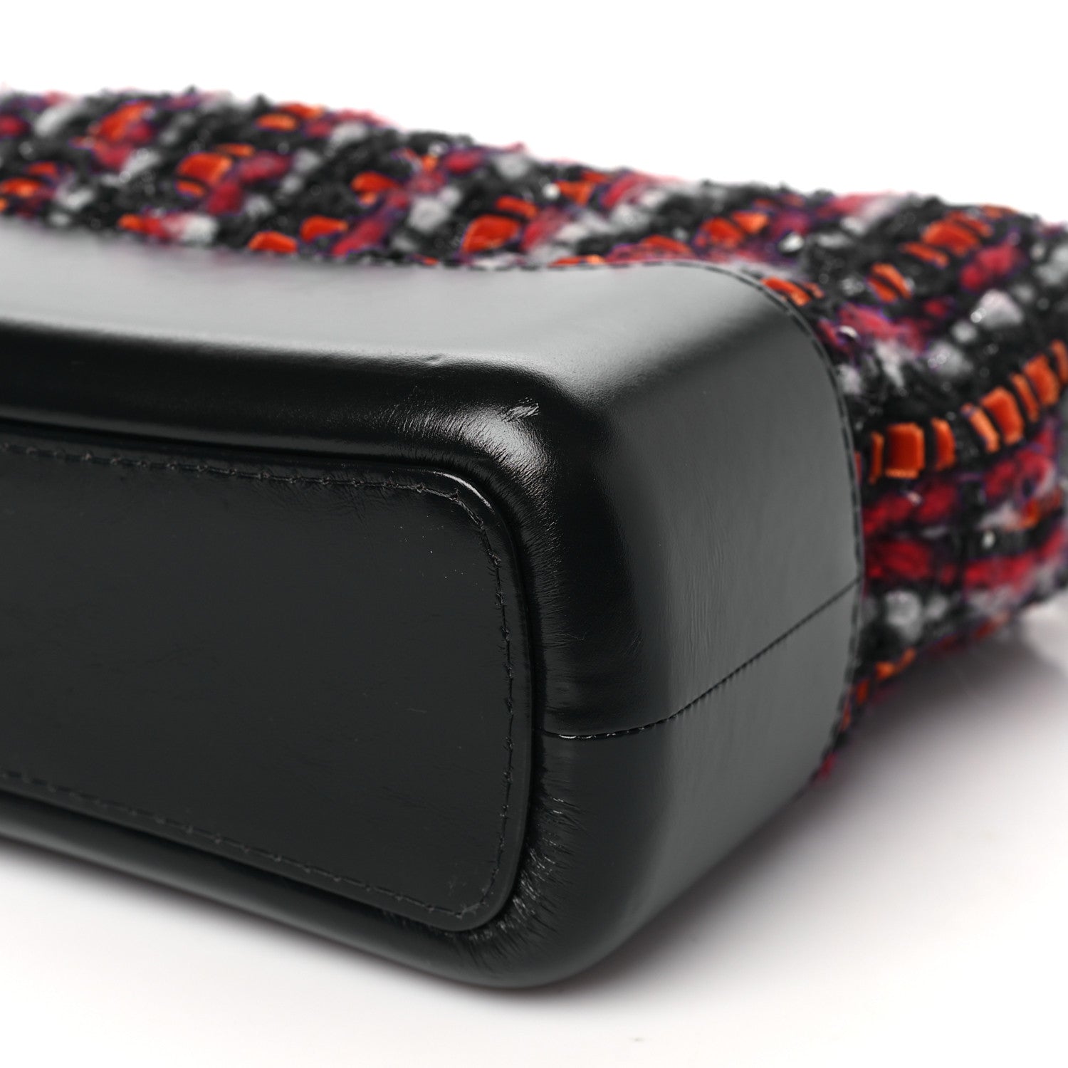 Chanel Tweed Calfskin Medium Gabrielle Hobo Black Red Blue 10 of 11