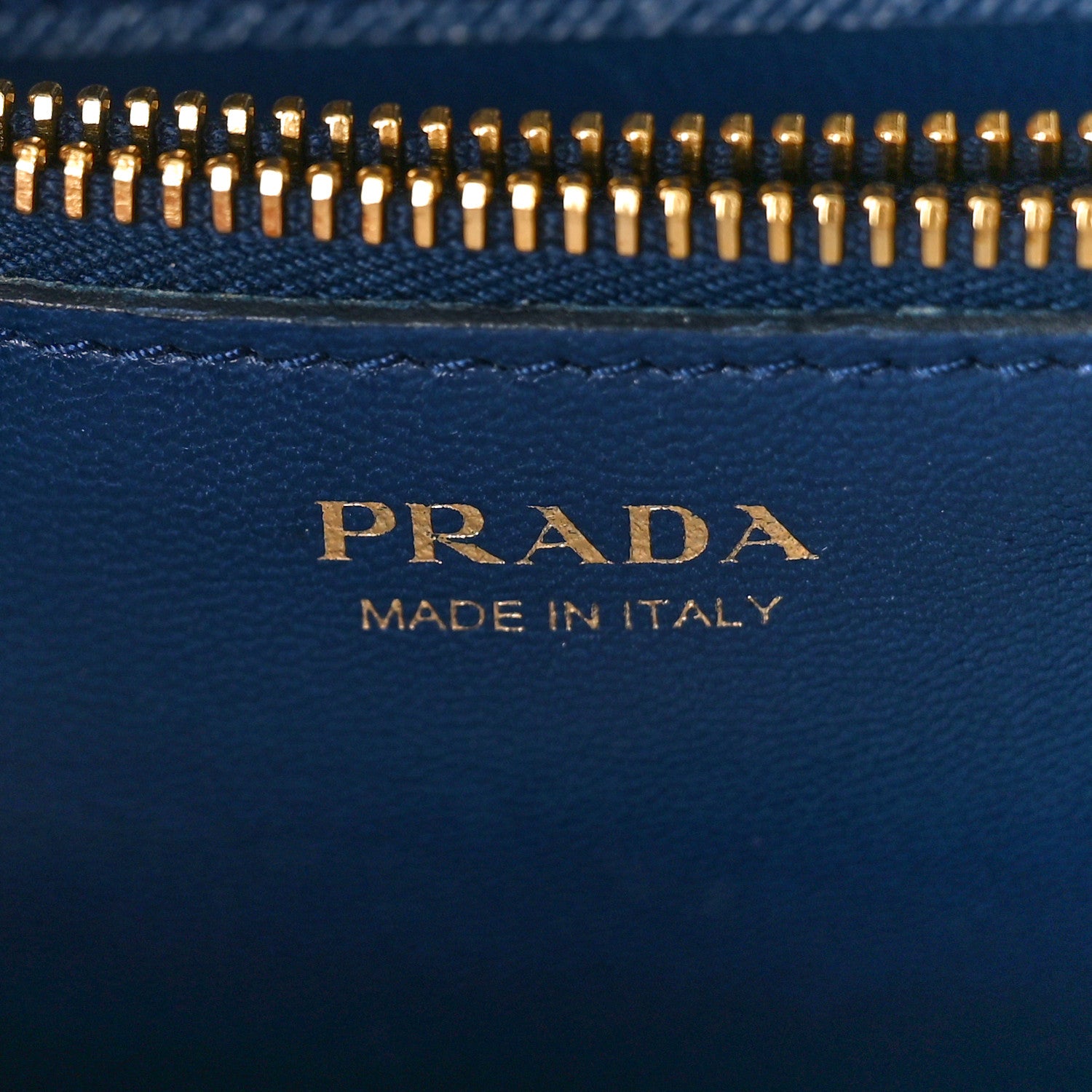 Prada Saffiano Lux Chain Wallet Bluette 6 of 9