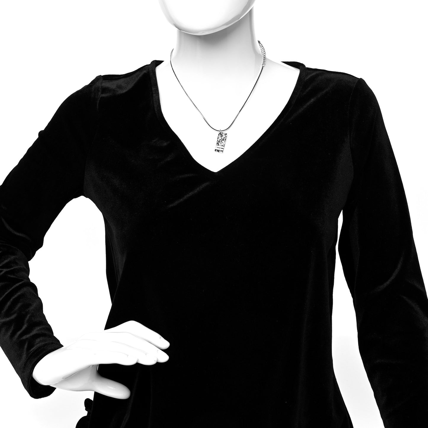 Oblique Trotter Pendant Necklace Silver