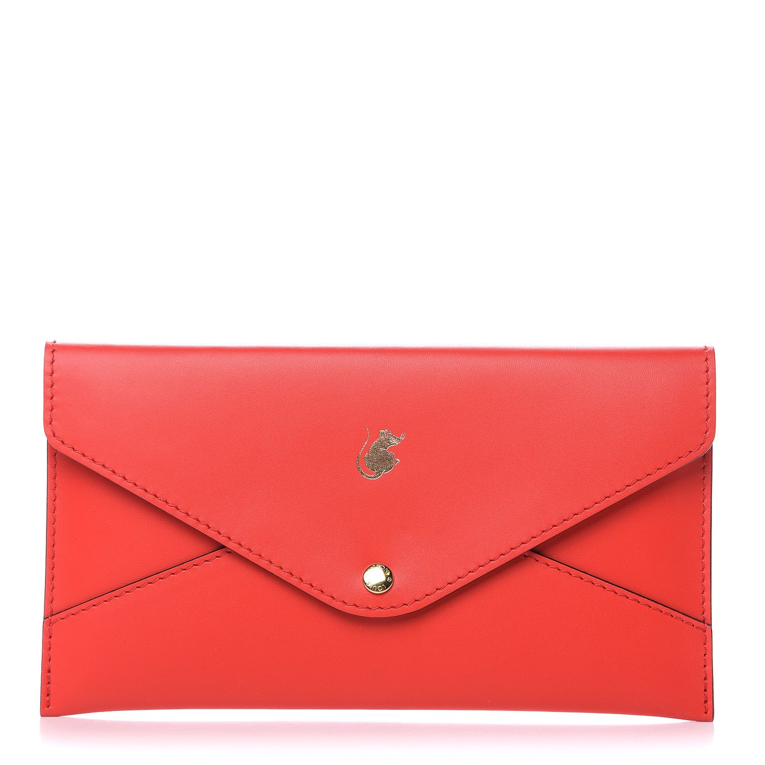 Louis Vuitton Veau Cachemire Chinese New Year Rat Envelope Pouch Red 1 of 10