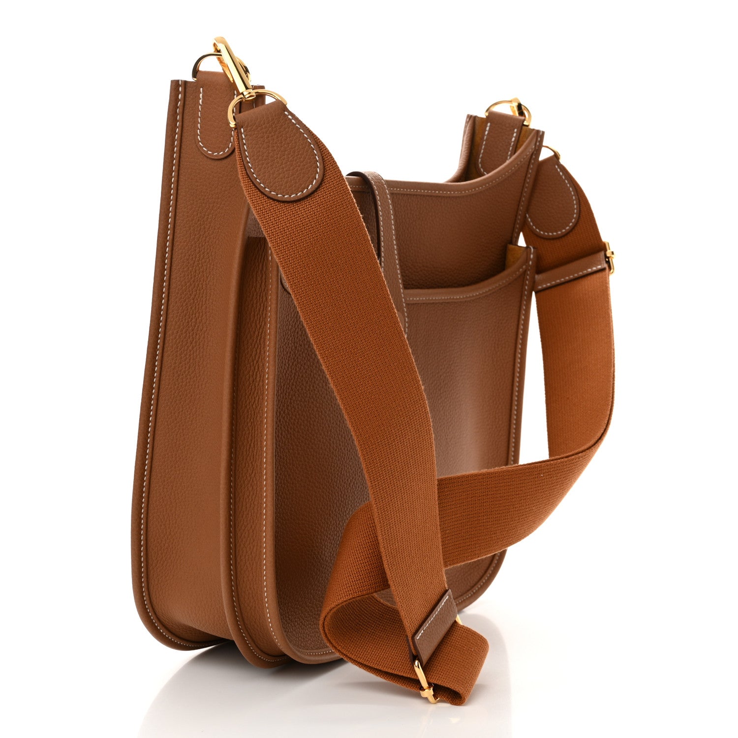 Hermes Taurillon Clemence Evelyne III PM Gold 3 of 11
