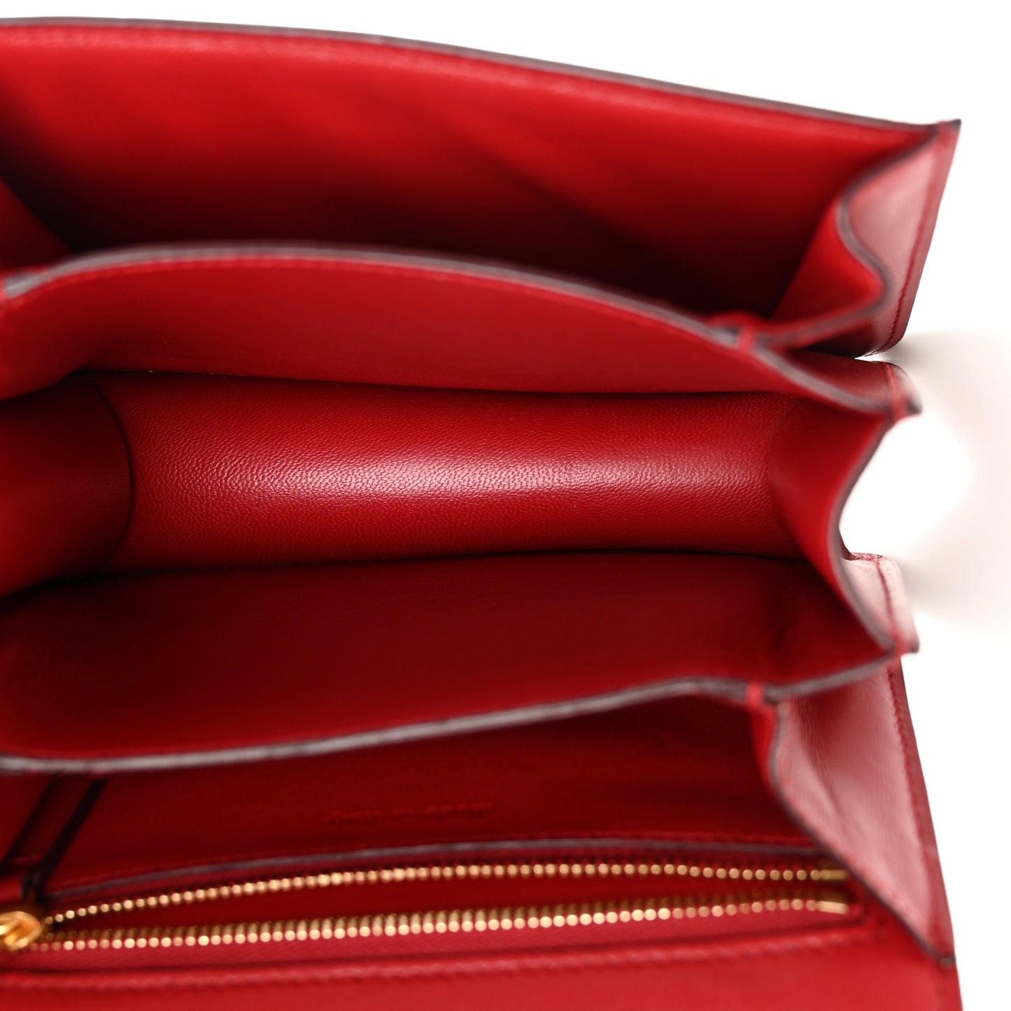 Smooth Calfskin Small Classic Box Flap Bag Red