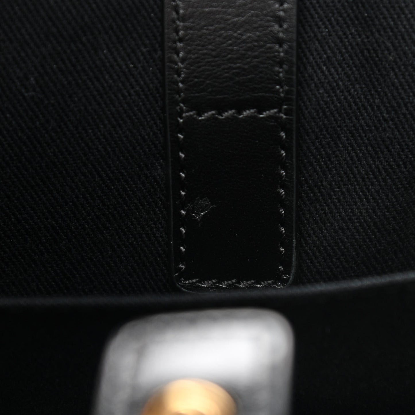 Coated Canvas Calfskin La Greca Signature Tote Bag Black Khaki