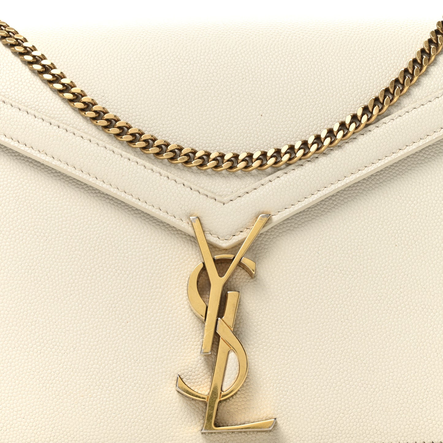 Grain De Poudre Monogram Cassandra Clasp Bag Crema Soft