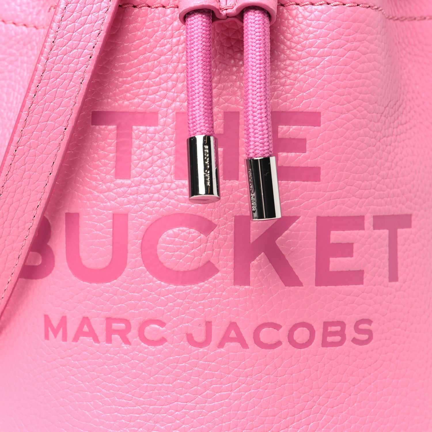 Marc Jacobs Grained Calfskin The Mini Bucket Bag Fluro Candy Pink 9 of 11