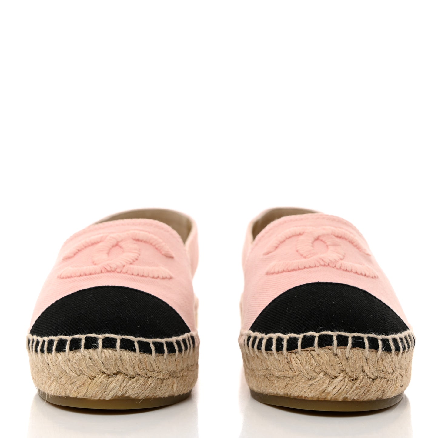 Denim Toile CC Espadrilles 36 Pink Black