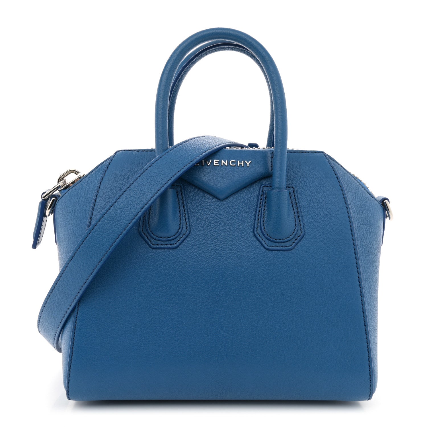 Givenchy Sugar Goatskin Mini Antigona Indigo Blue 1 of 11