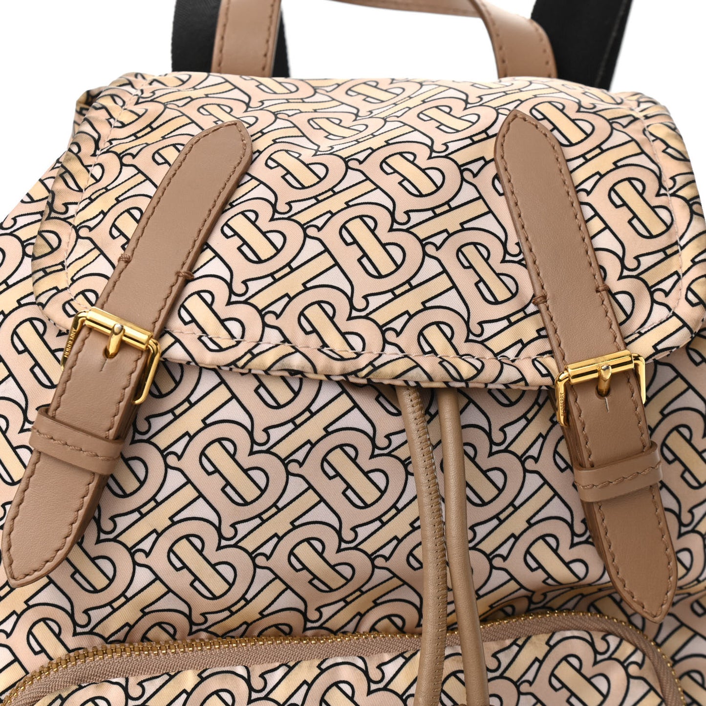 Nylon Monogram Medium Rucksack Backpack Blush