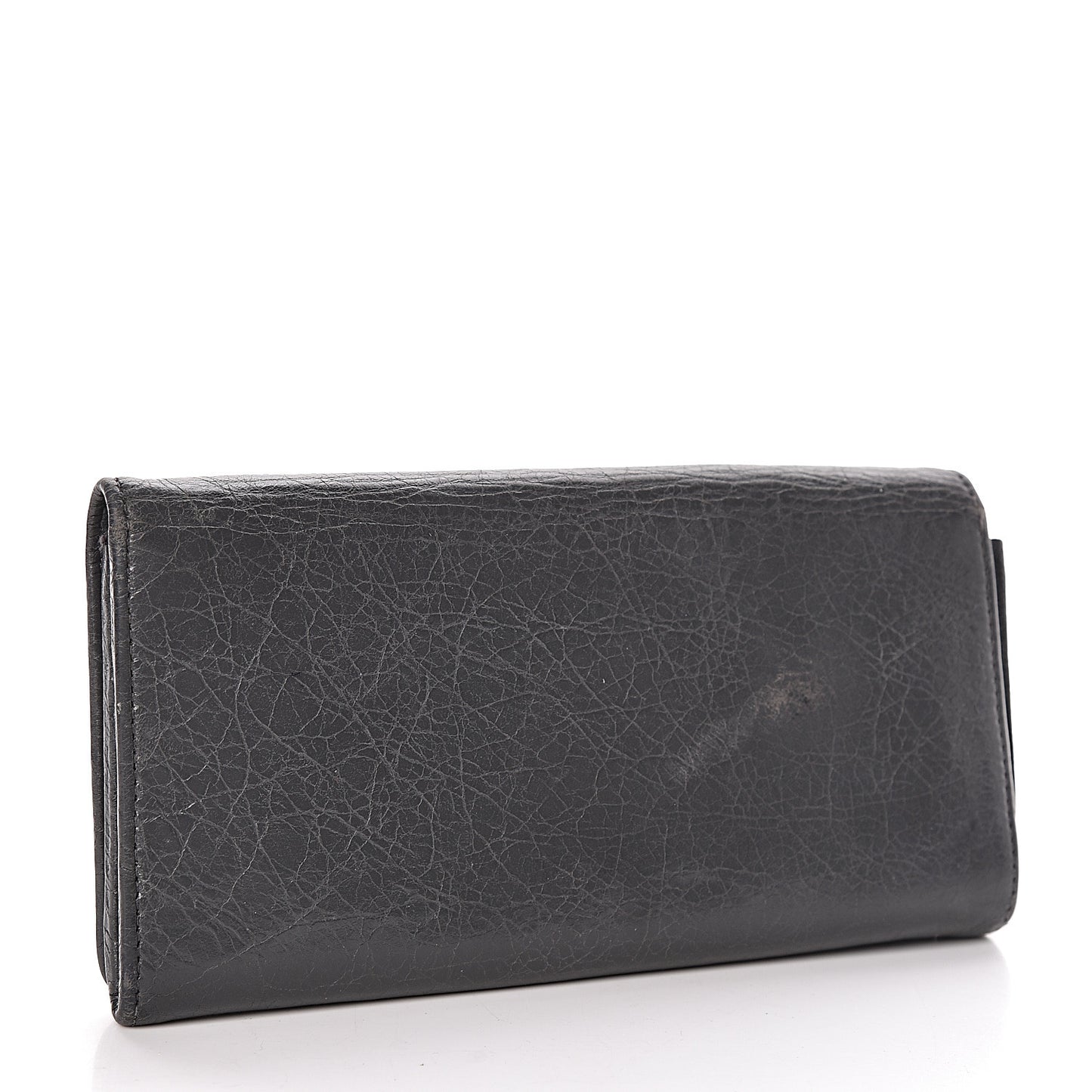 Agneau Classic Hardware Money Wallet Gris Fossile