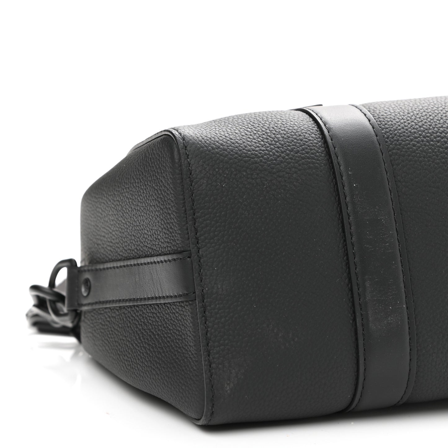 Calfskin Damier City Keepall Black