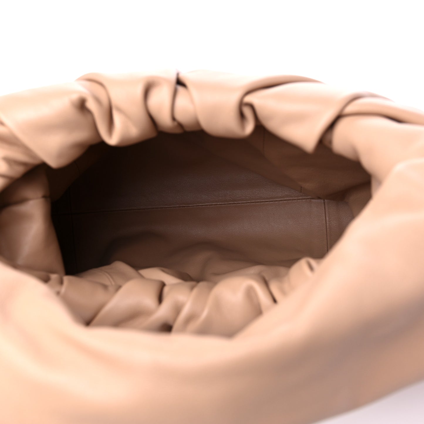 Smooth Butter Calfskin Small The Shoulder Pouch Almond