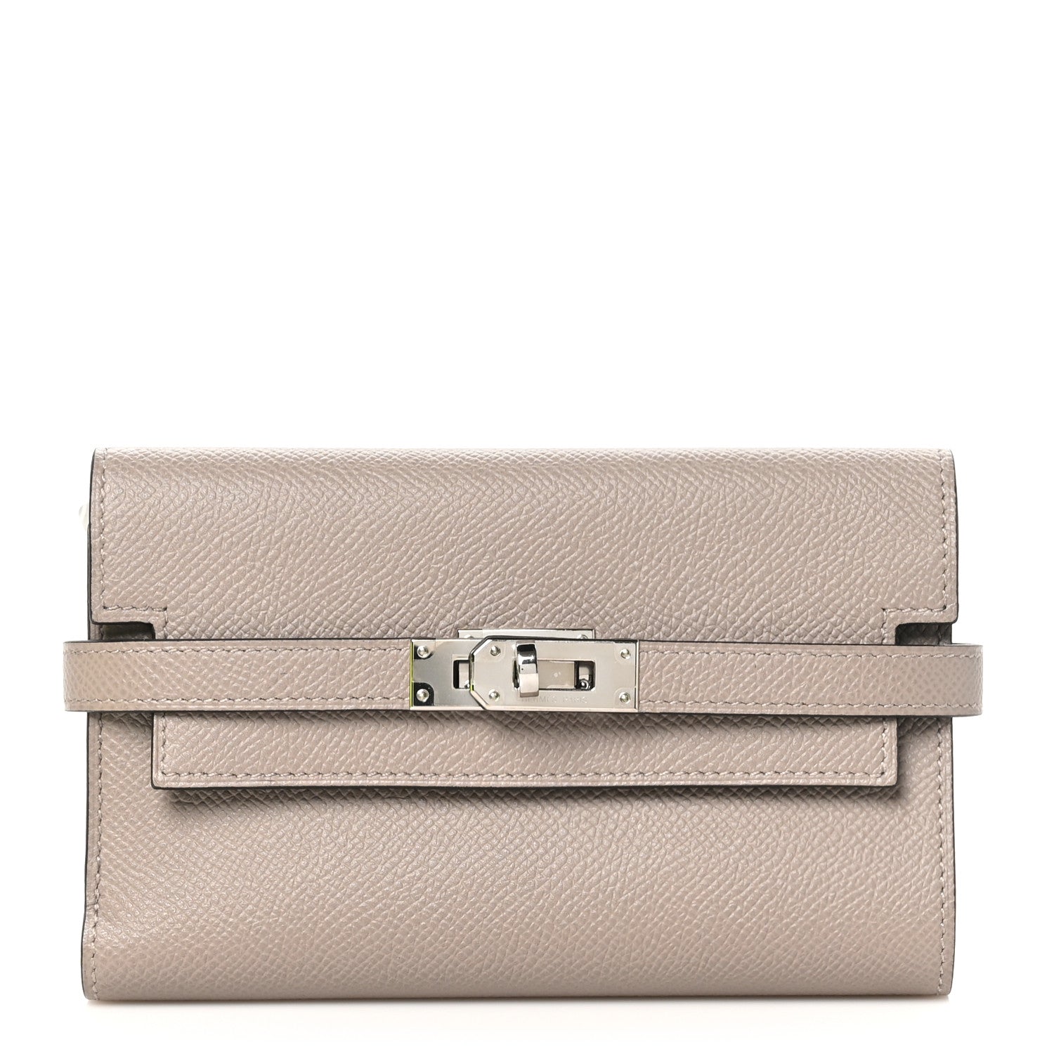 Hermes Epsom Verso Medium Kelly Wallet Gris Asphalt Bleu Indigo 1 of 12