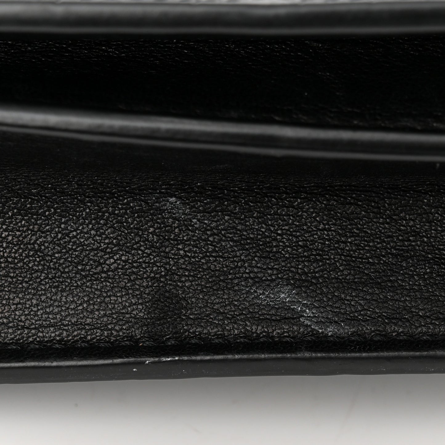 Calfskin Crocodile Embossed Gaby Satchel Black