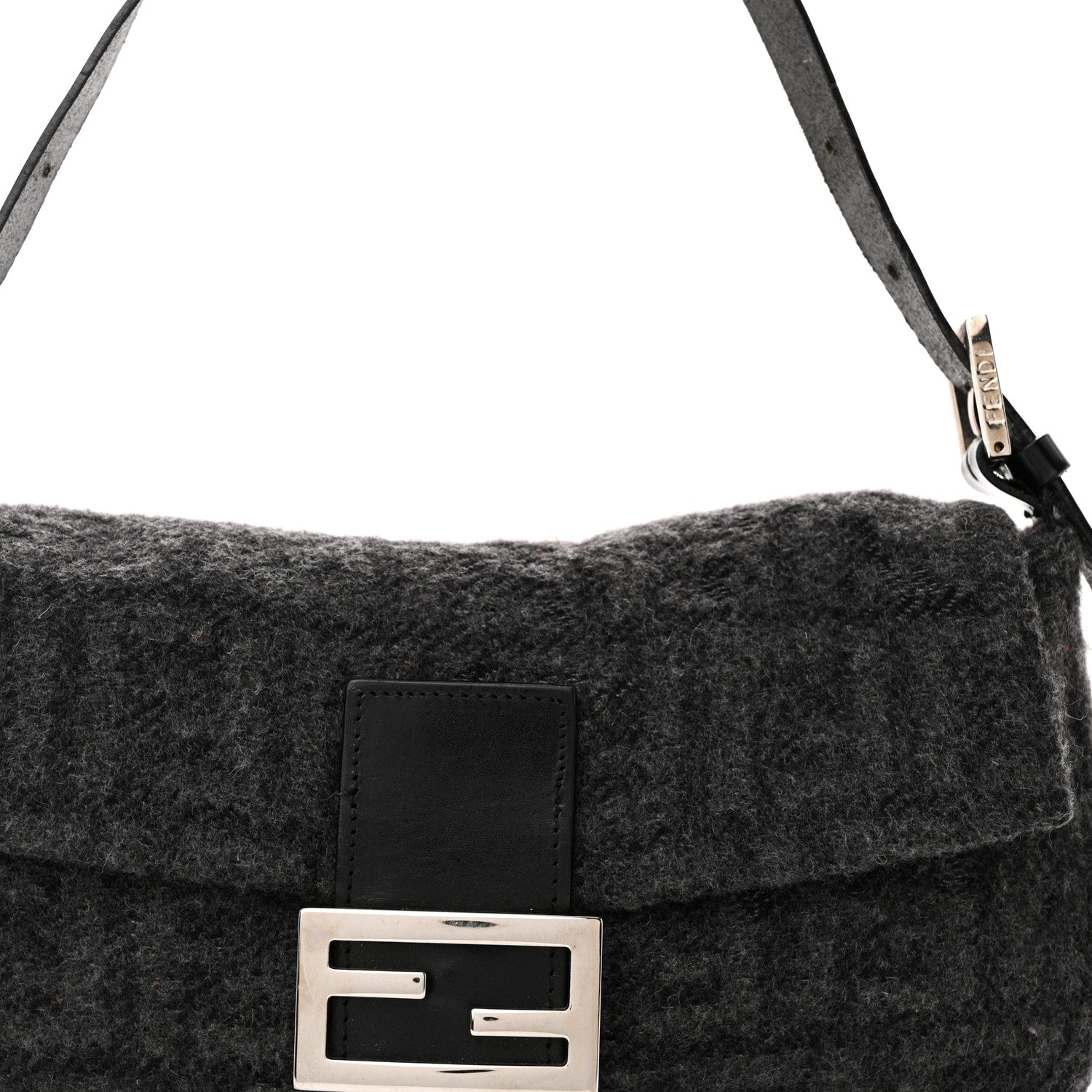 Fendi Wool Zucca Baguette Grey 7 of 13