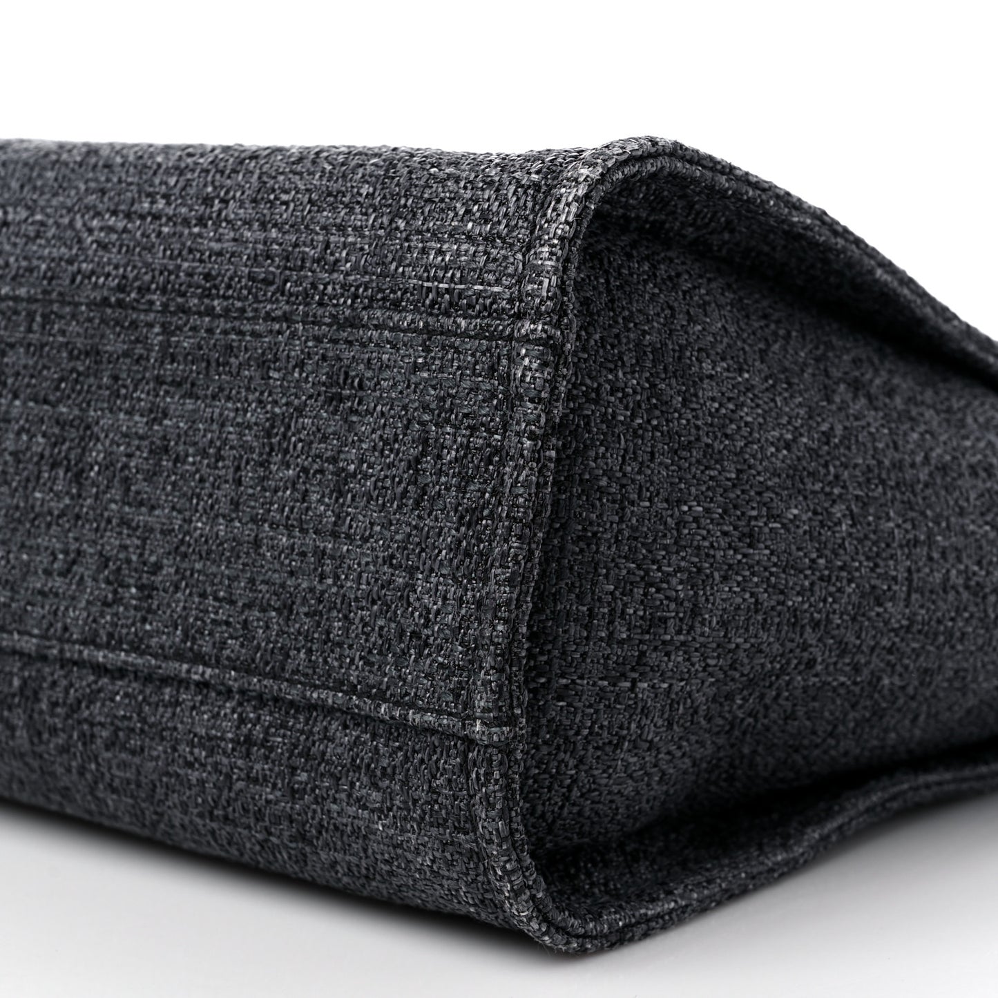 Lurex Boucle Small Deauville Tote Black