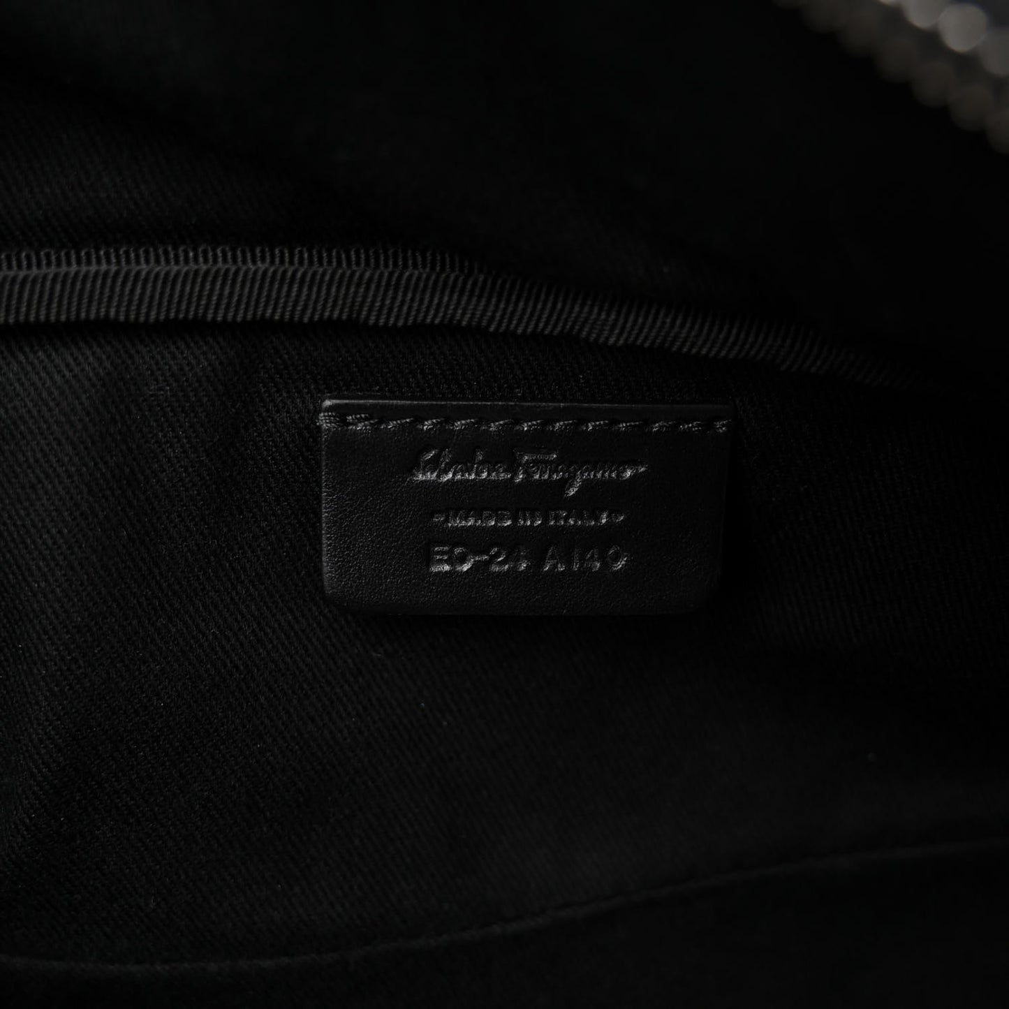 Gancini Monogram Calfskin Waist Bag Black Beige