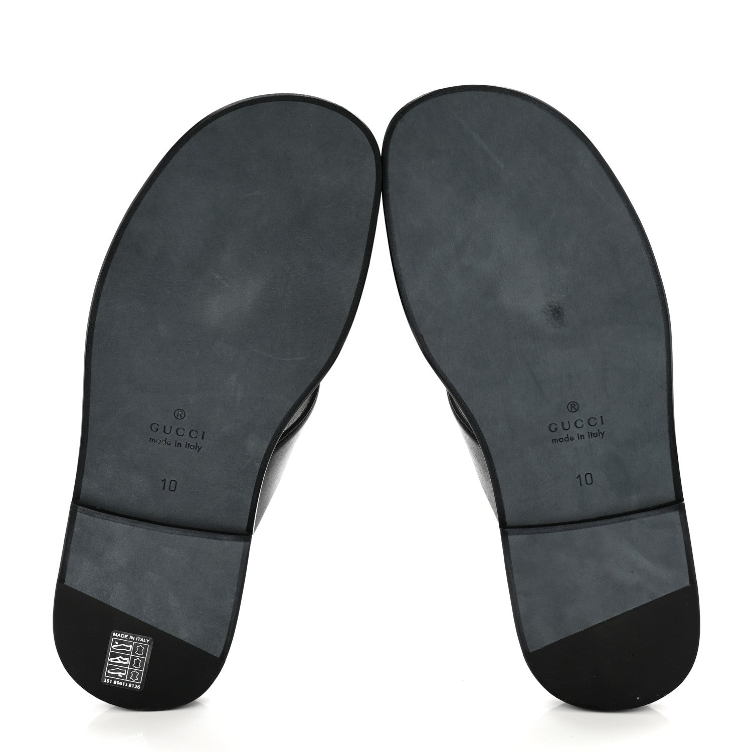 Gucci Cosmos Softy Calfskin Interlocking G Sandals 10 Black 5 of 11
