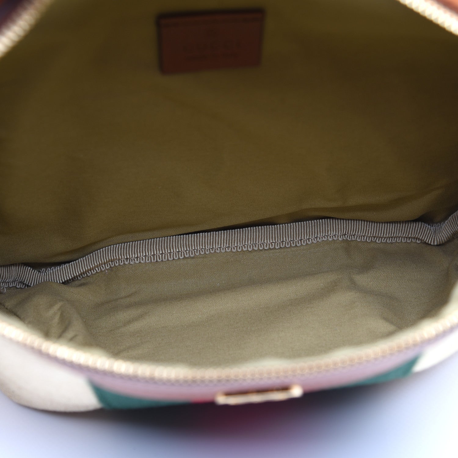 Gucci Vintage Canvas Web Belt Bag Sand Cuir 5 of 9