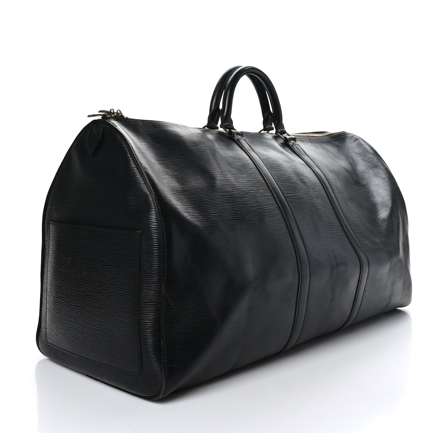 Louis Vuitton Epi Keepall 60 Black 3 of 15