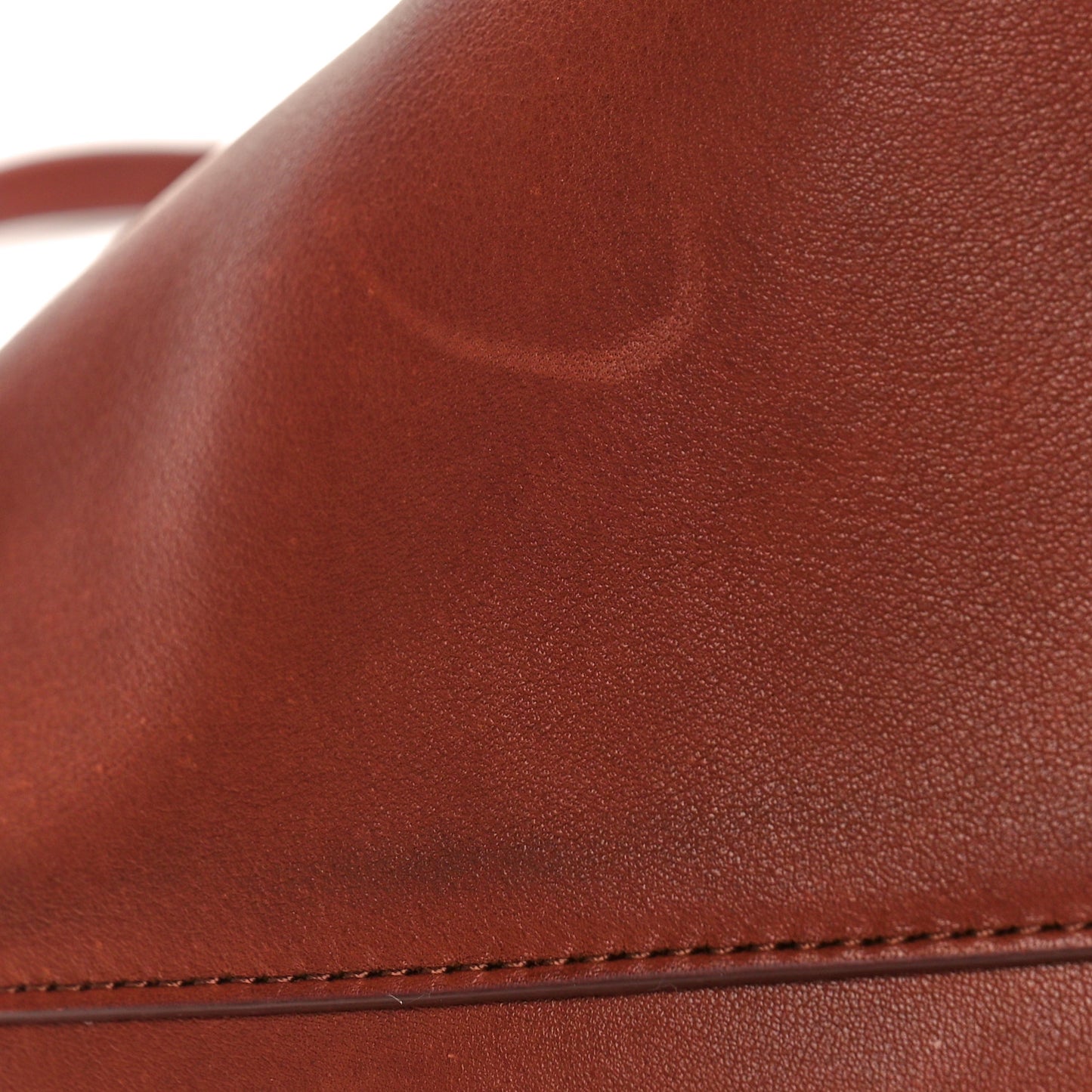 Polished Saddle Calfskin Park Tote Three Cognac