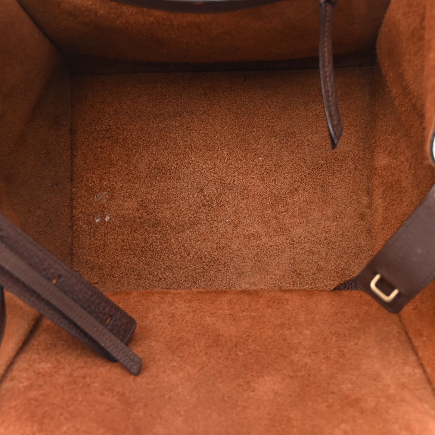 Shiny Grained Calfskin Medium Phantom Luggage Brown