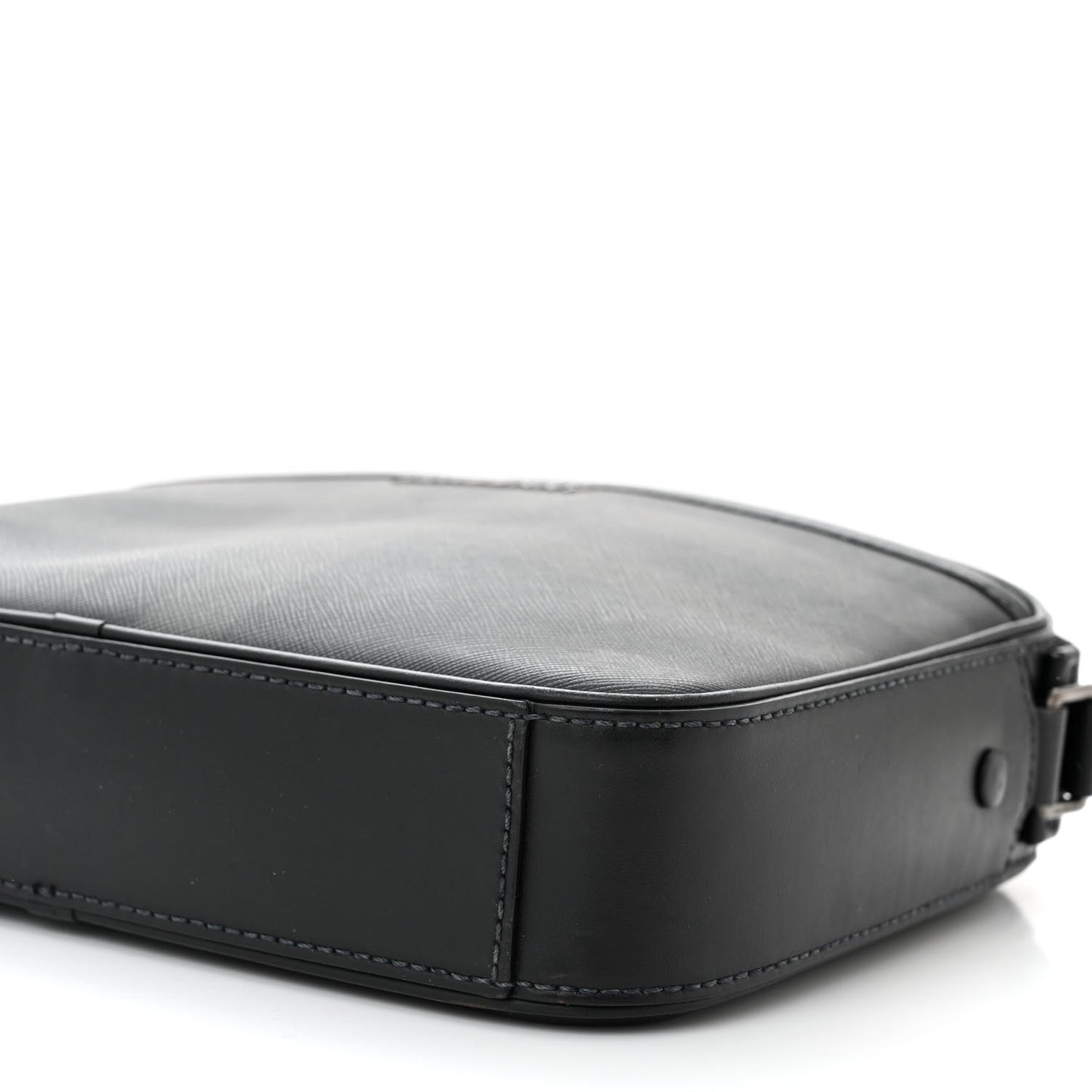 Check Messenger Bag Black