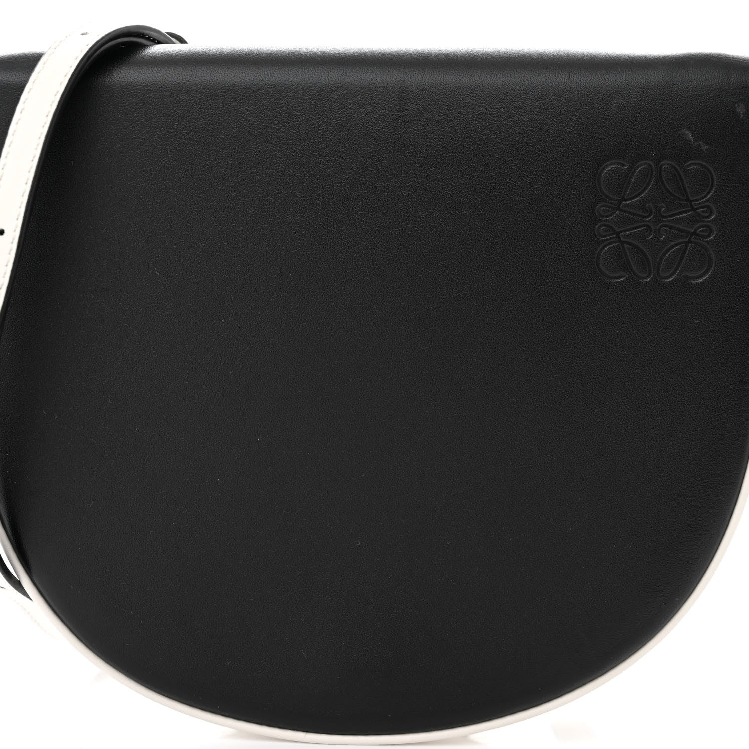 Loewe Soft Calfskin Heel Bag Black Soft White 9 of 12