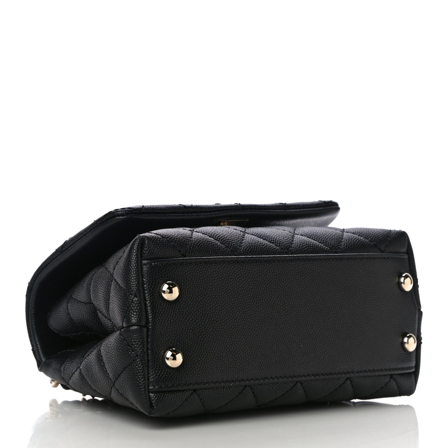 Chanel Caviar Quilted Extra Mini Coco Handle Flap Black 4 of 10