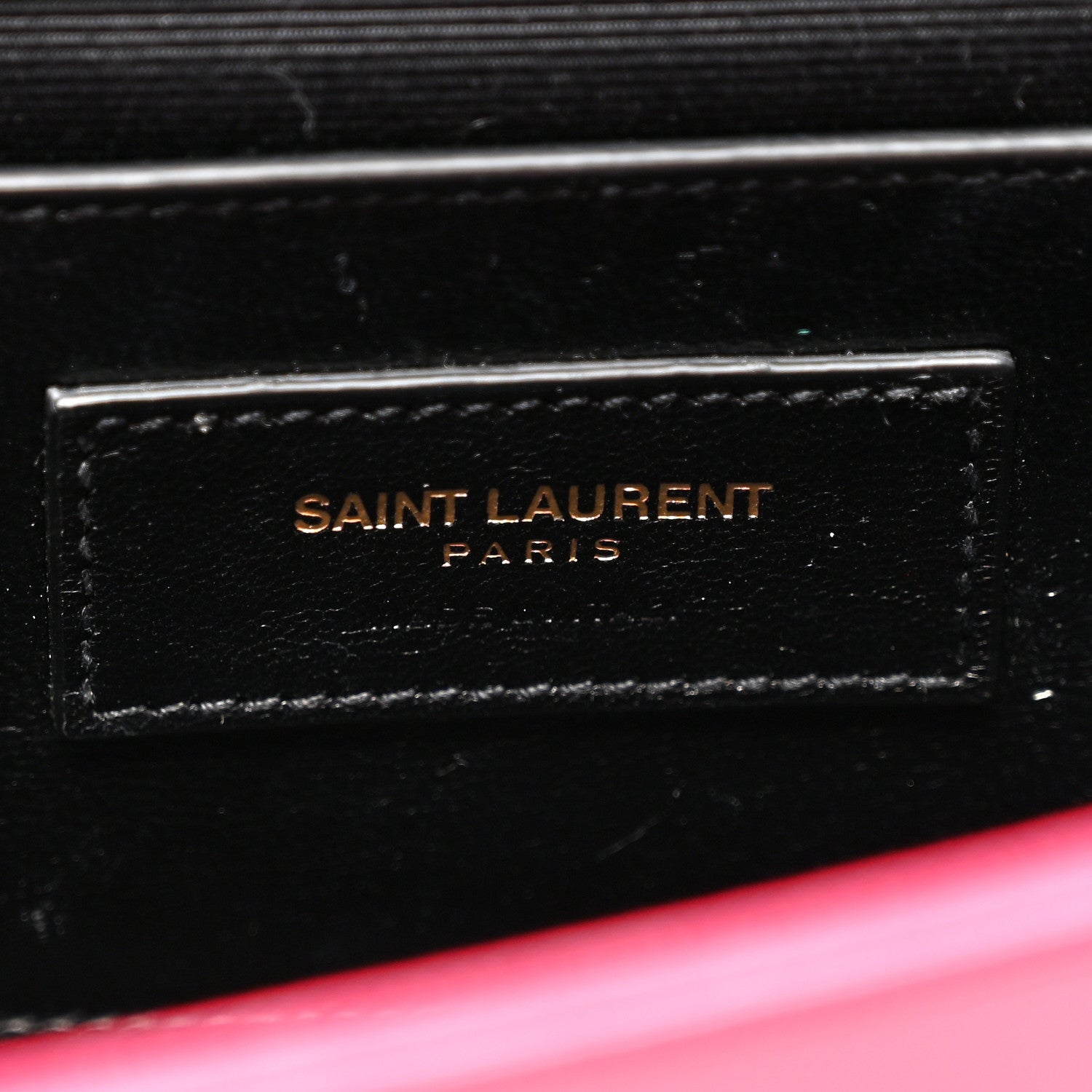 Saint Laurent Grain De Poudre Classic Monogram Kate Clutch Lipstick Fuchsia 6 of 7